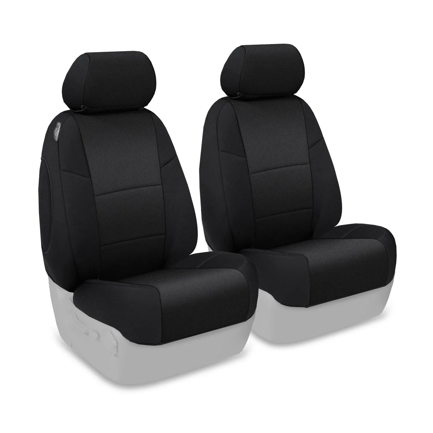 2011-2012 Toyota Tacoma Custom Fit Neoprene Seat Covers Rear 50/50 Bucket Seats-Black