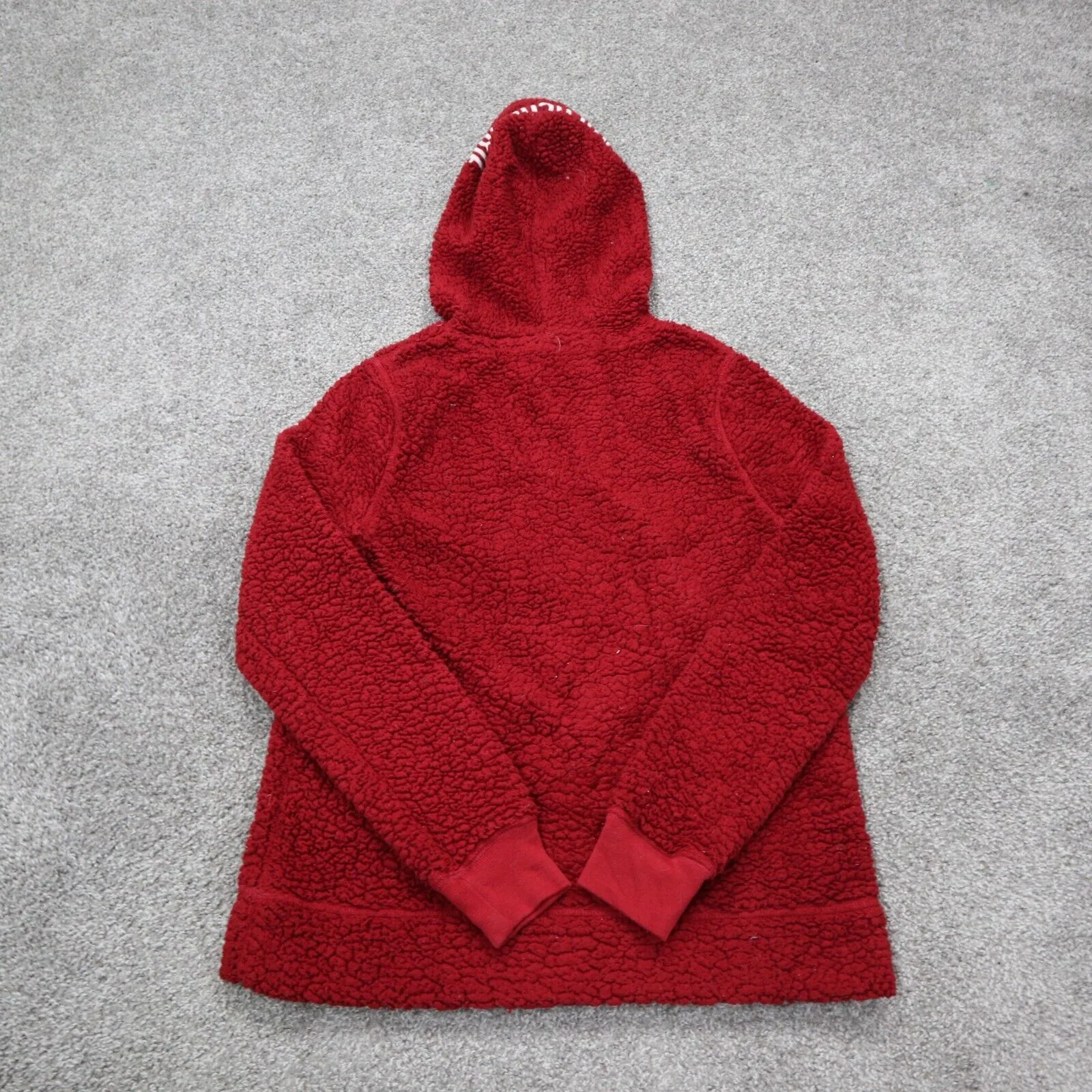 Abercrombie & Fitch Womens Hoodie Sweatshirt Pullover Long Sleeve Red Size XS