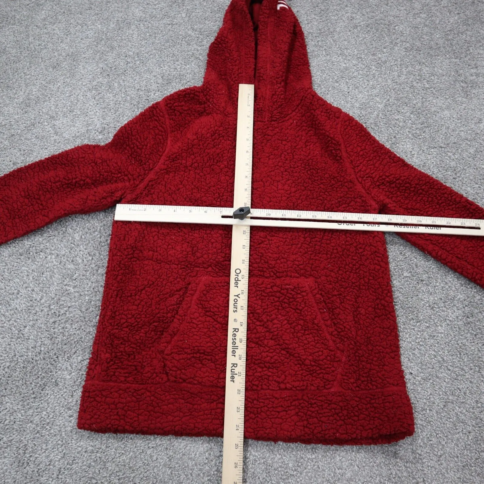 Abercrombie & Fitch Womens Hoodie Sweatshirt Pullover Long Sleeve Red Size XS