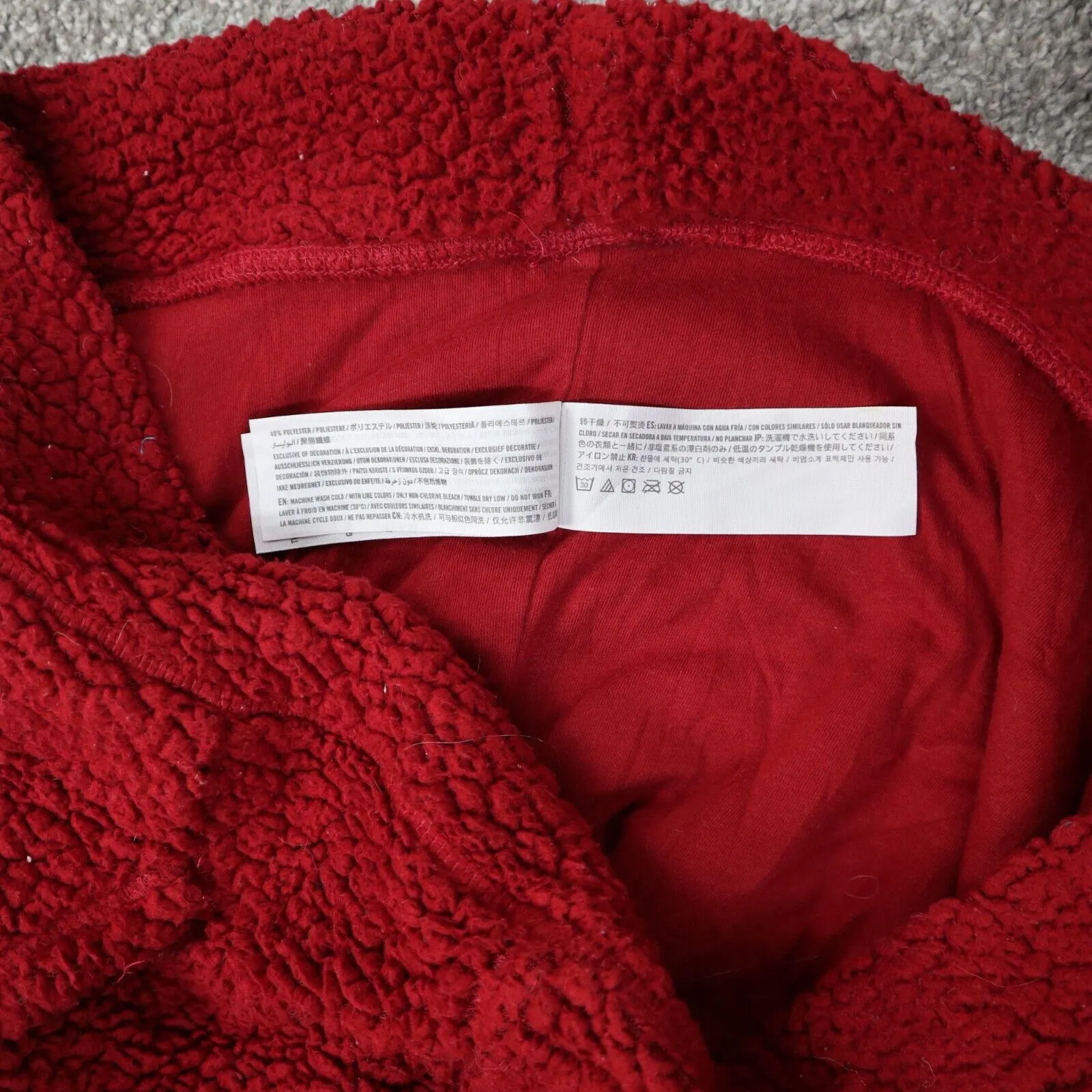 Abercrombie & Fitch Womens Hoodie Sweatshirt Pullover Long Sleeve Red Size XS