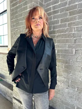 ARABELLA VEST - SLATE BLACK