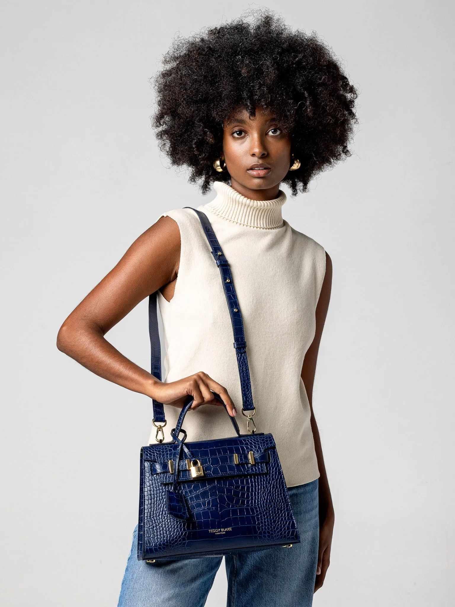 Ava Croco  11" - Blue Jeans