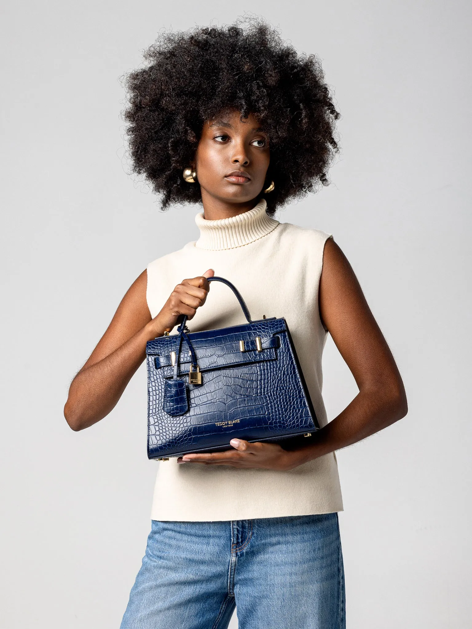 Ava Croco  11" - Blue Jeans