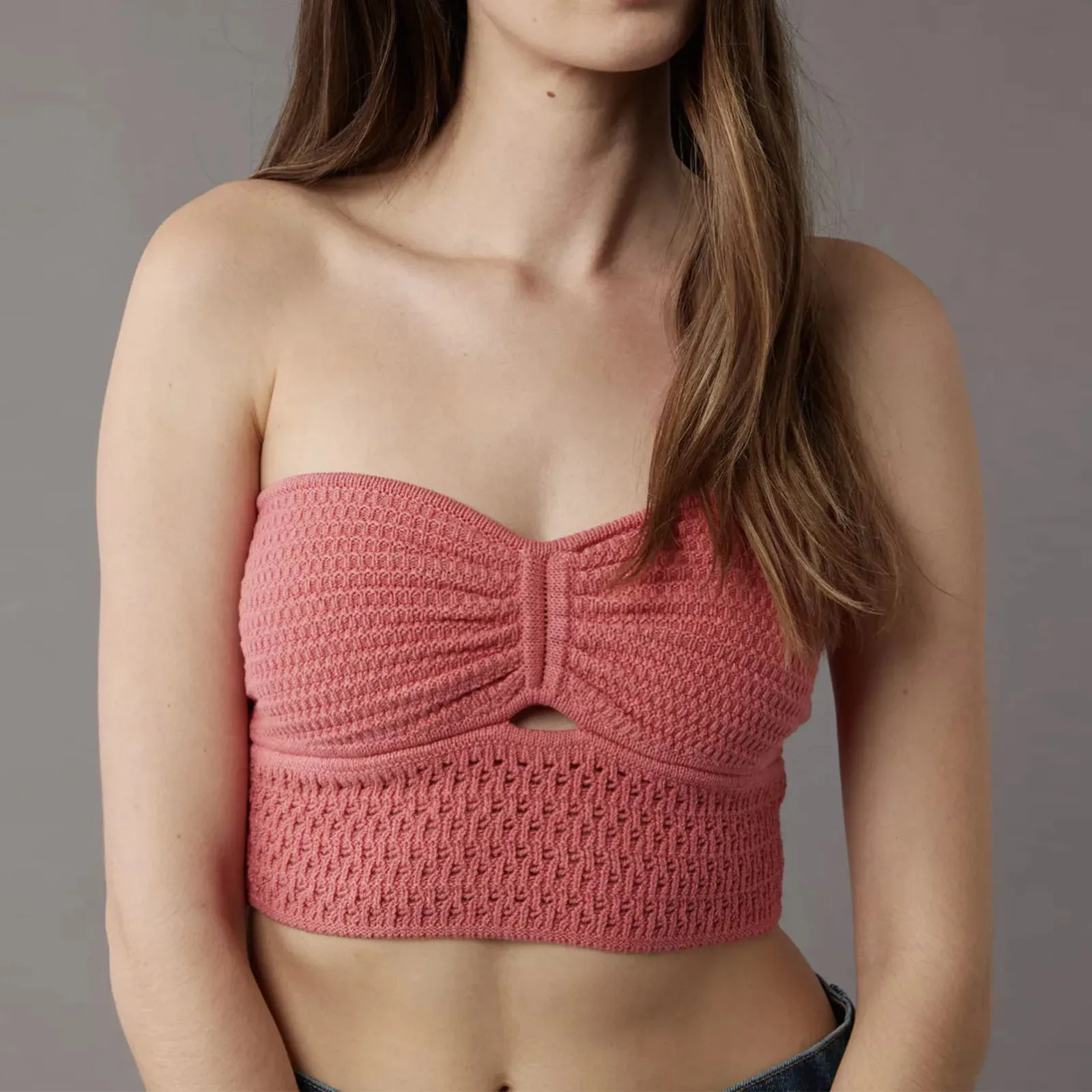 Black Friday Sonicelife Sexy Stripe Hollow Out Strapless Knitted Vest For Women Backless Summer Hot Girl Club Party Beach Navel Vest Top Y2K New