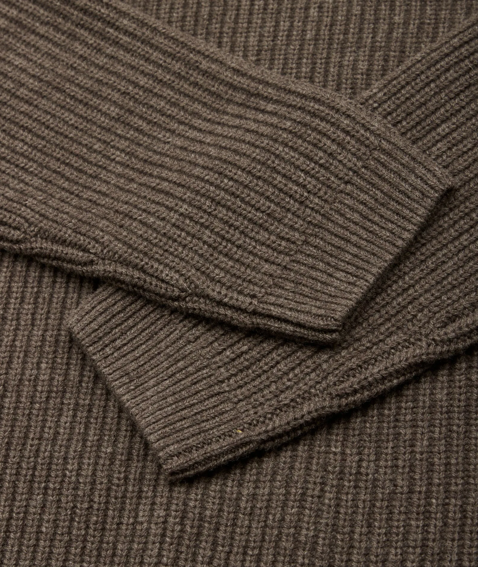 Boxy Wool Knit - Taupe Melange