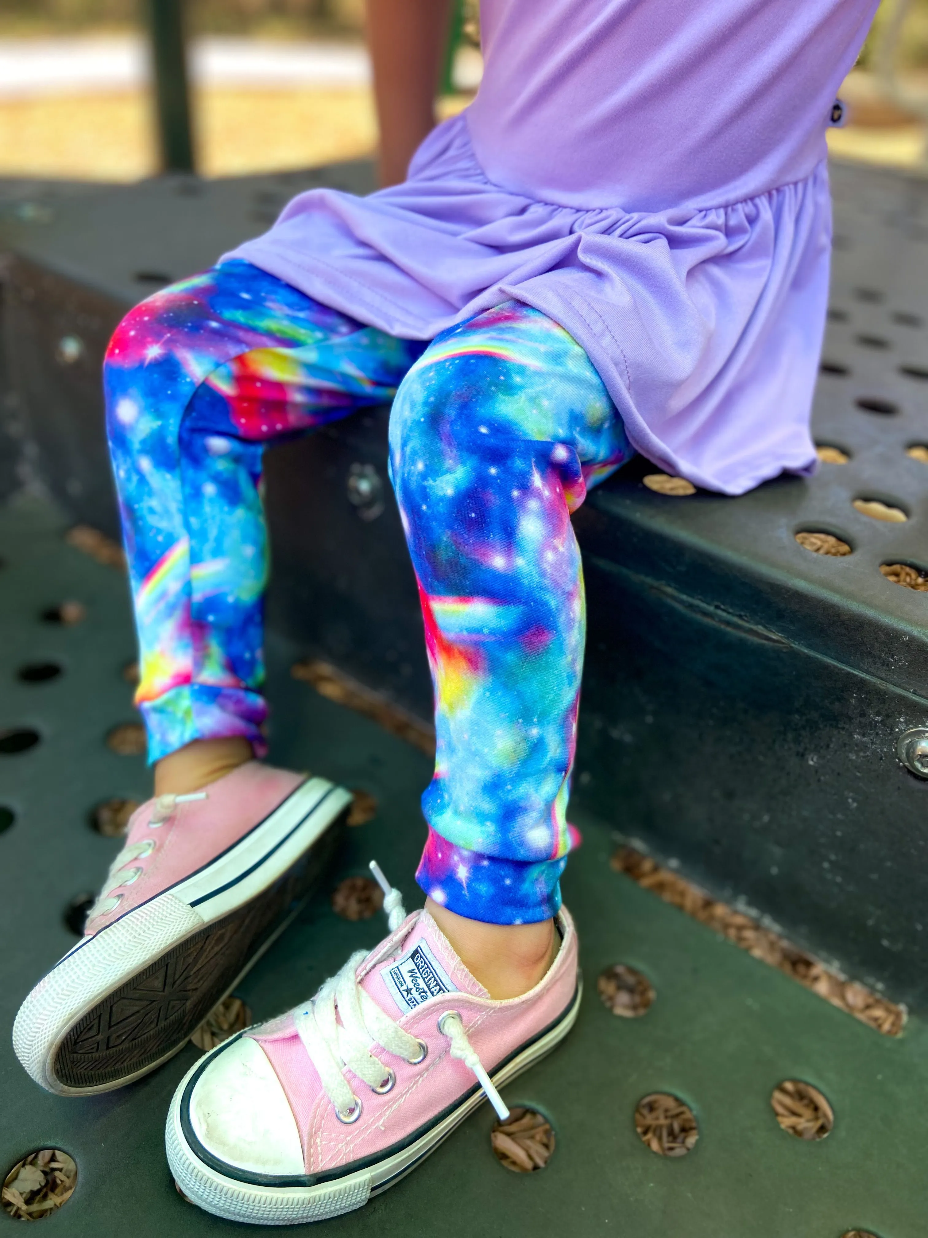 Bumblito Leggings ~ Rainbow Galaxy