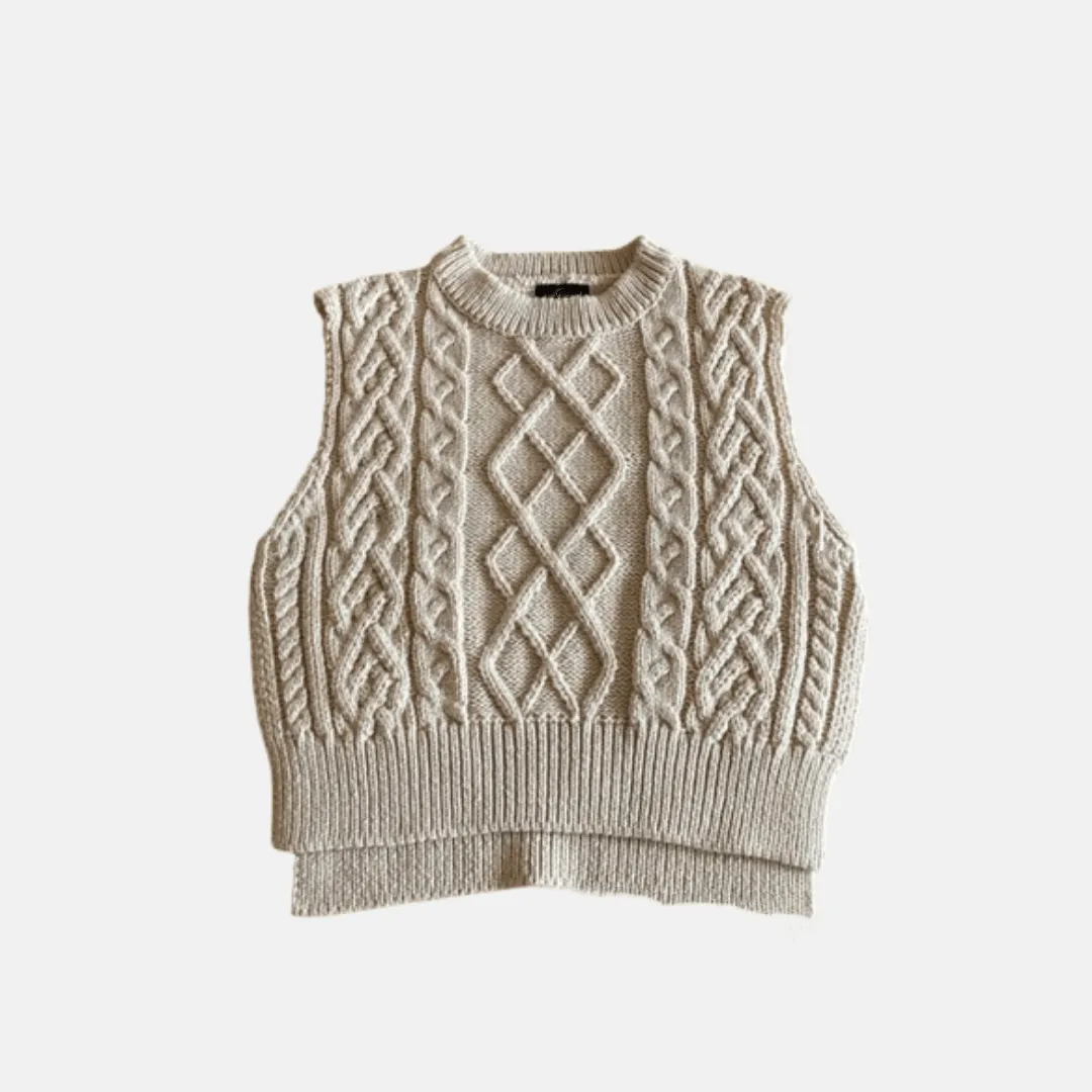 Cable Knit Sweater Vest