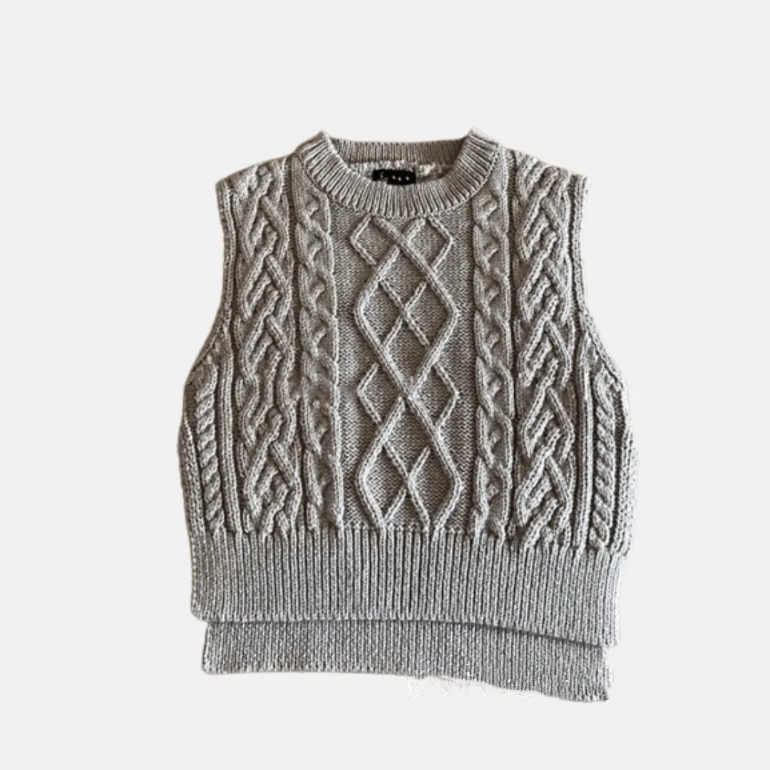 Cable Knit Sweater Vest