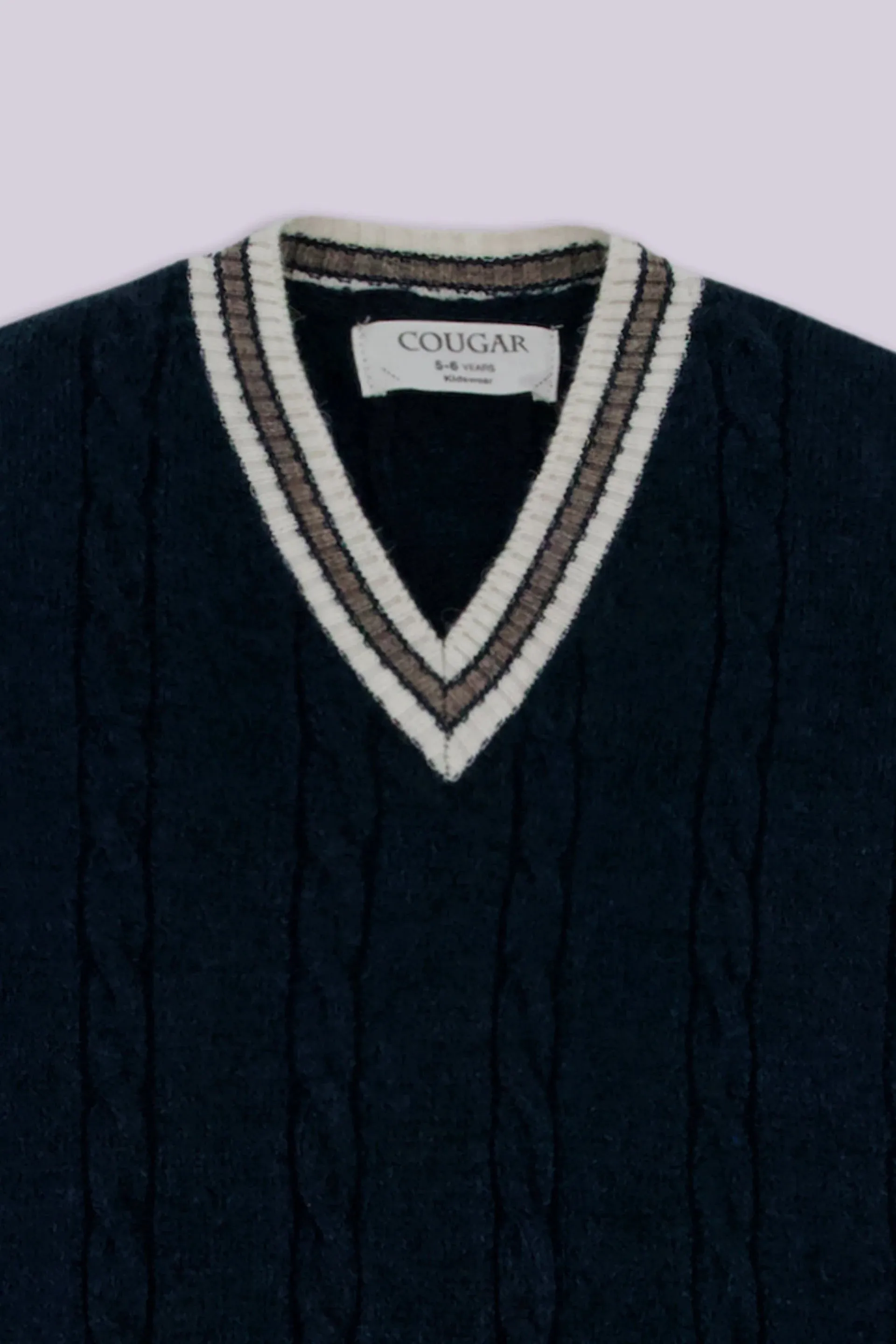 Cable Knit Sweater Vest