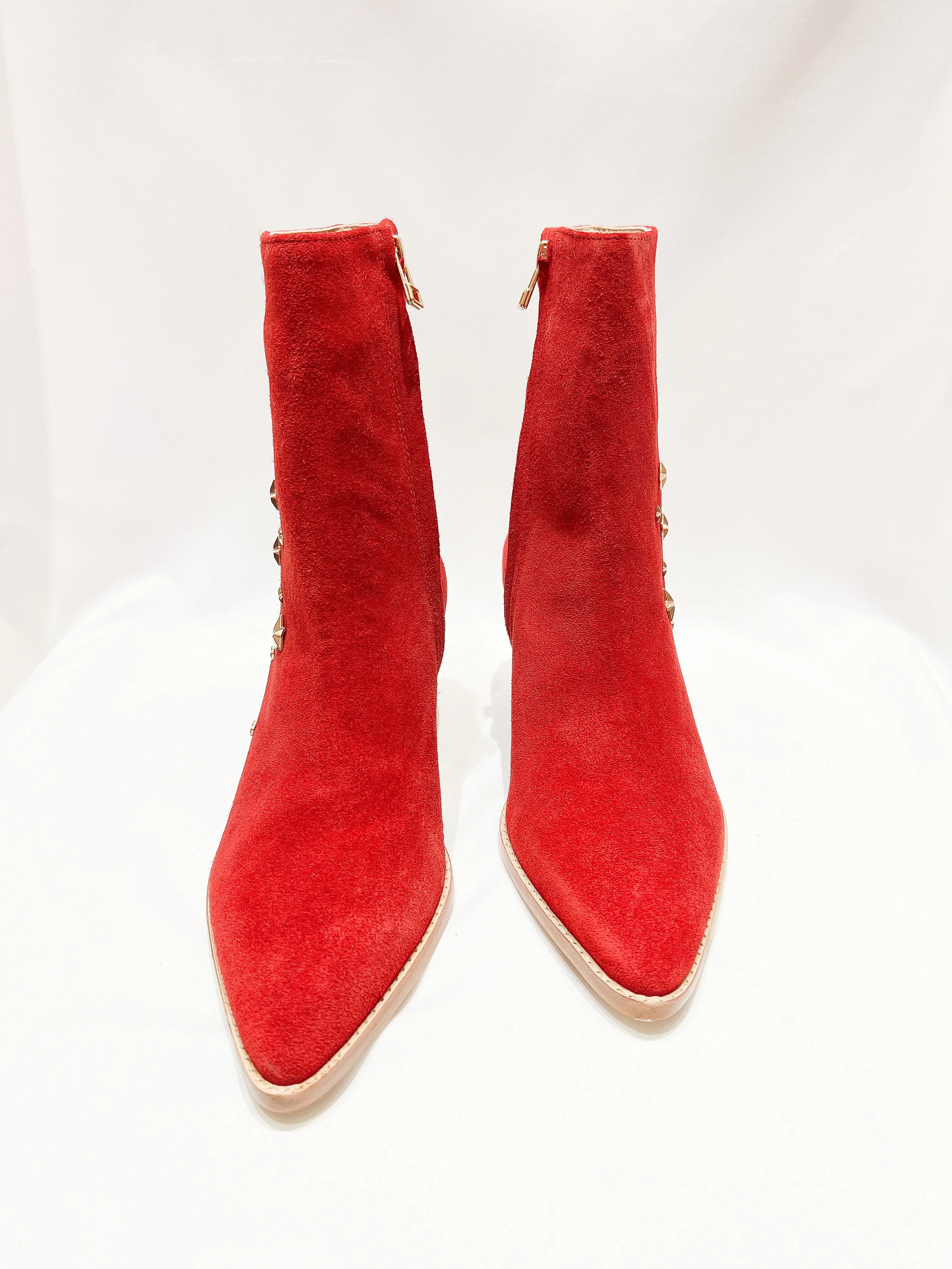 Caty Ankle Star Boot - Red