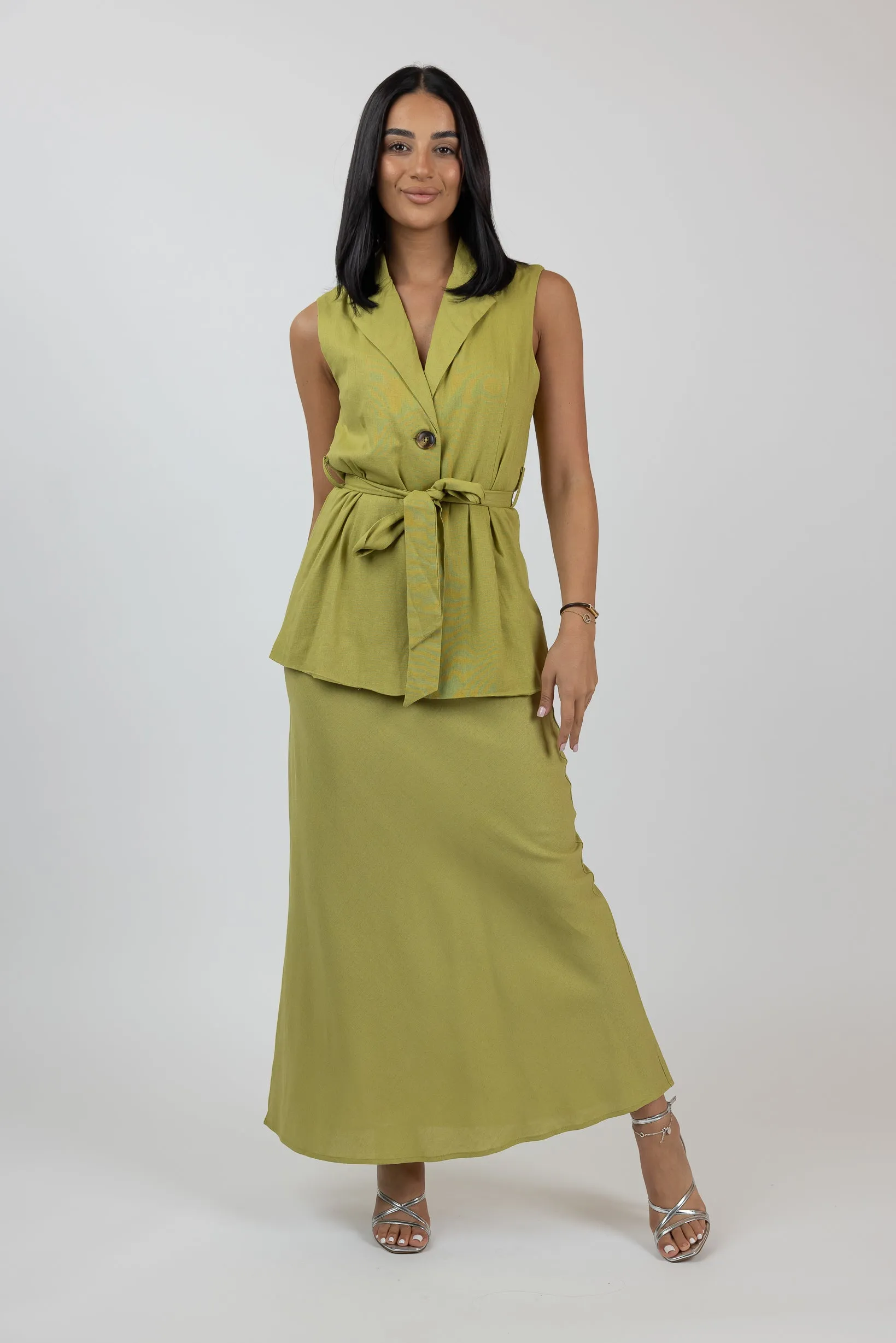 Charlotte Linen Skirt