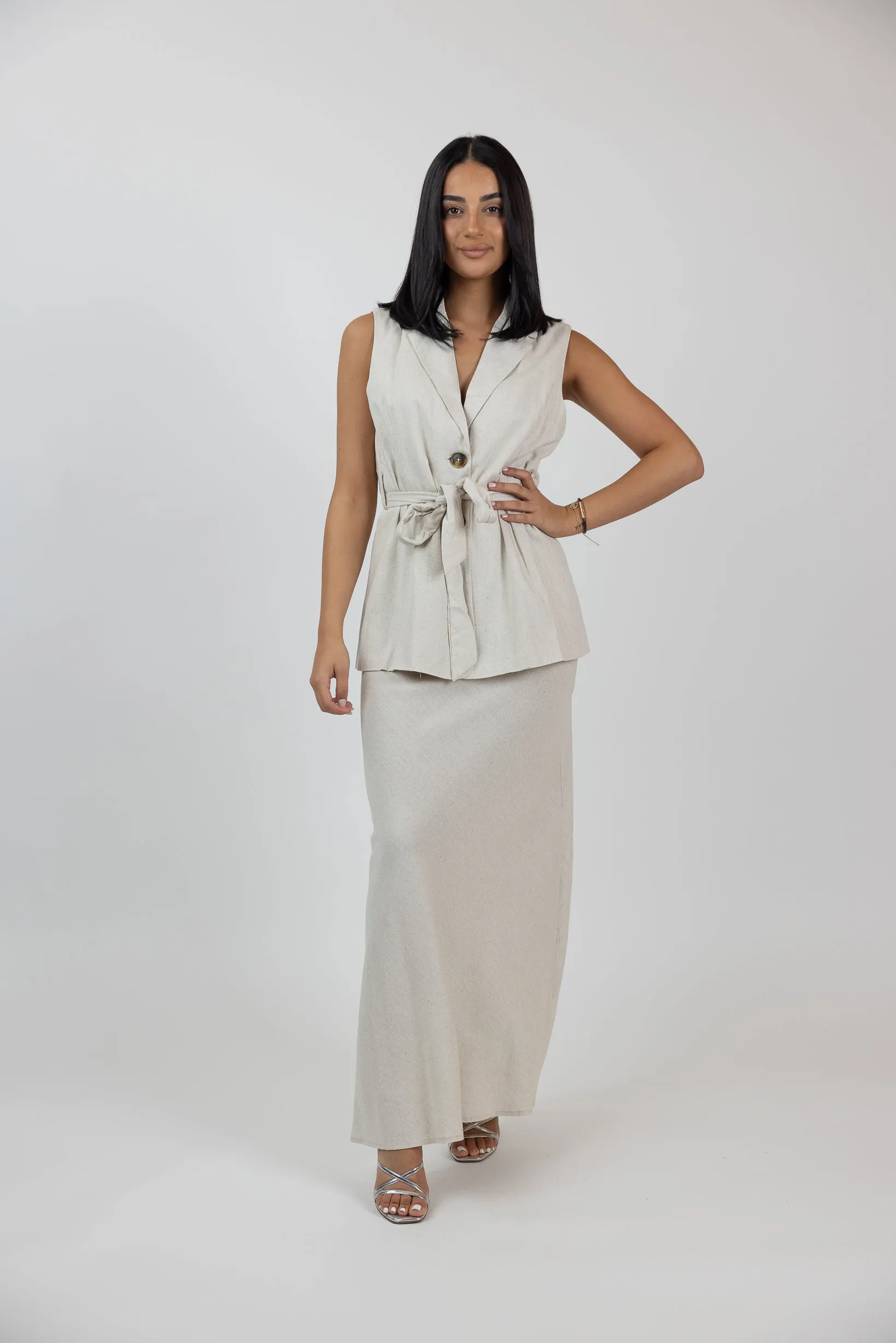Charlotte Linen Skirt