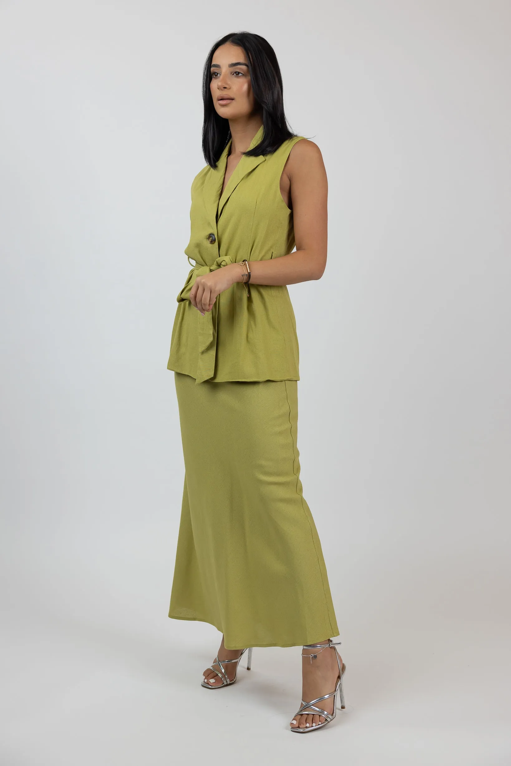 Charlotte Linen Skirt