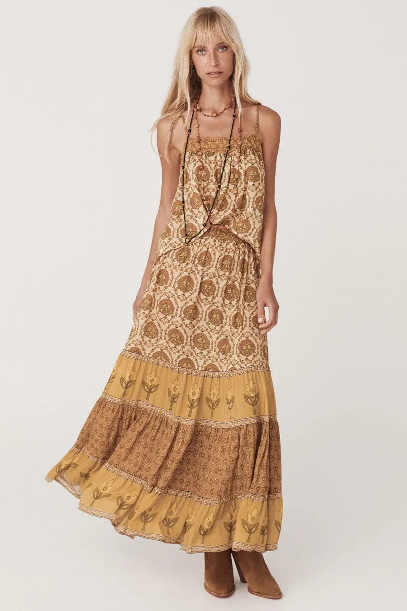 Château Maxi Skirt | Champagne