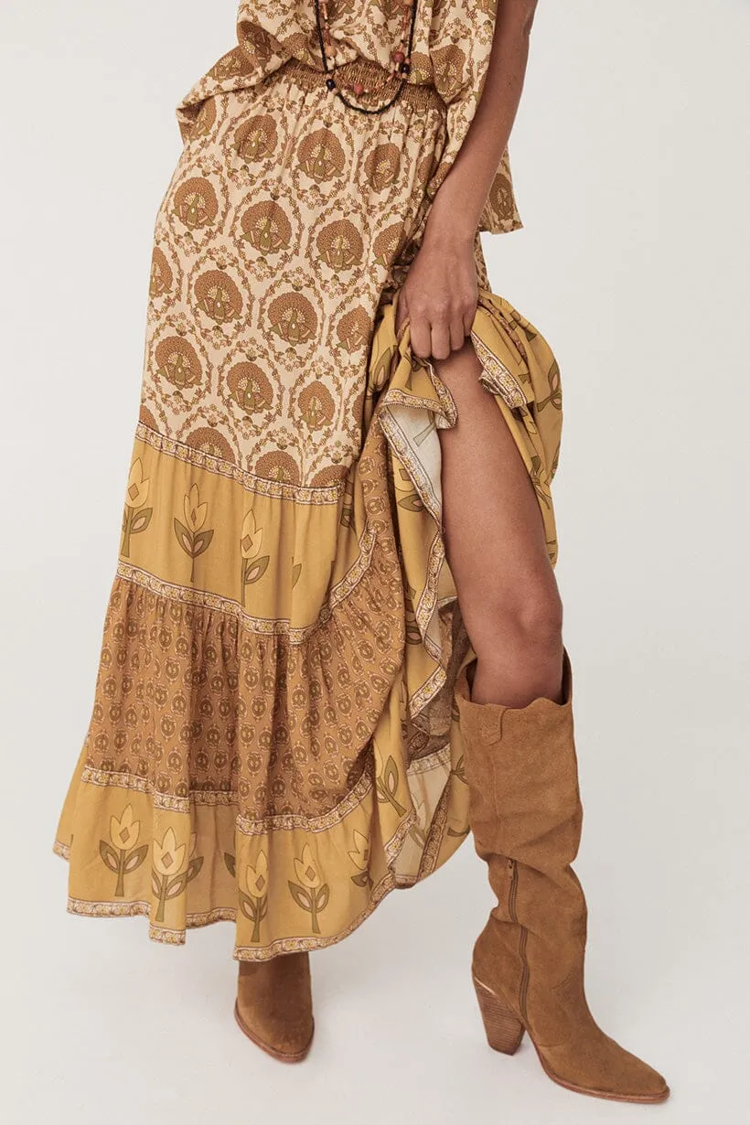 Château Maxi Skirt | Champagne