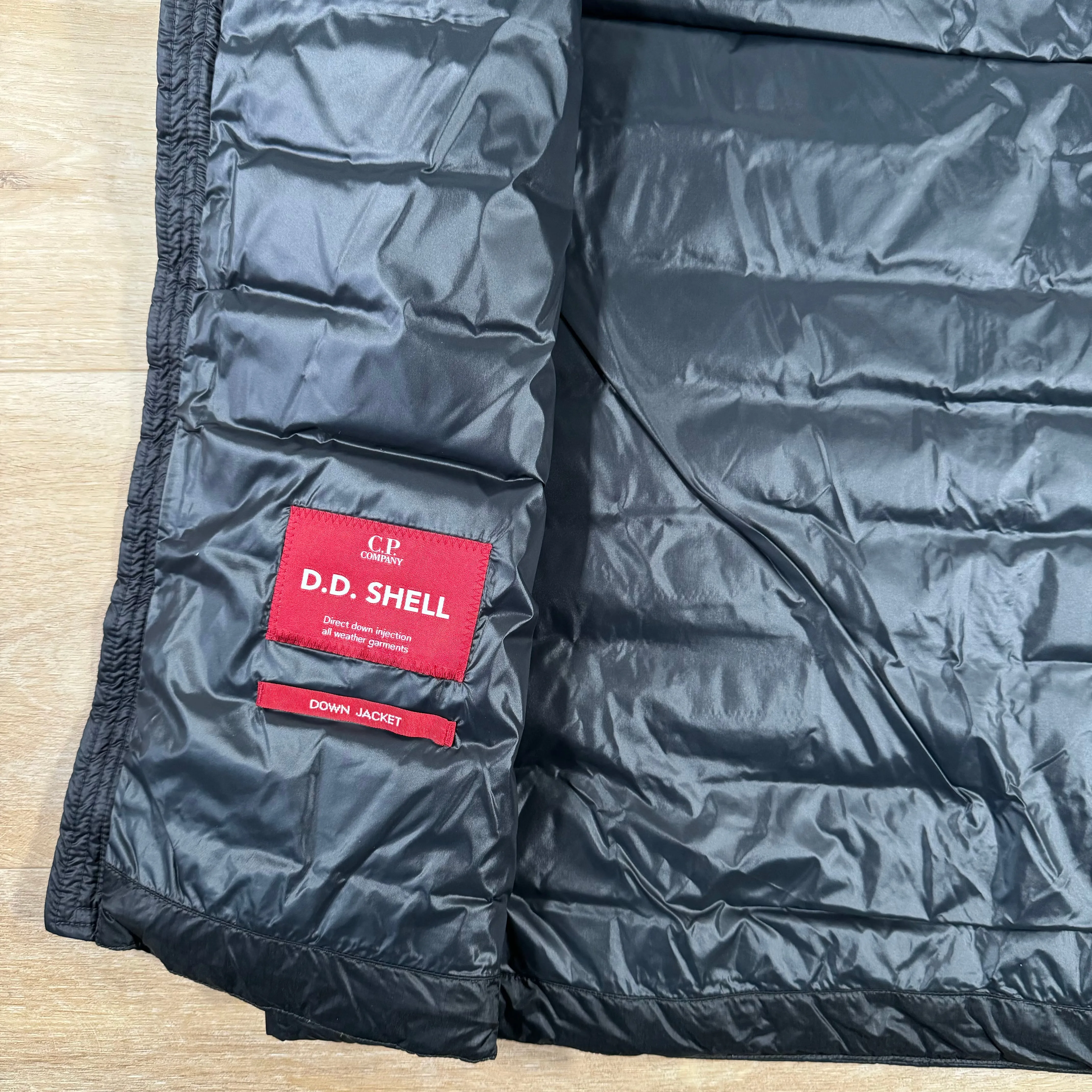 C.P. Company D.D. Shell Goggle Down Vest in Black