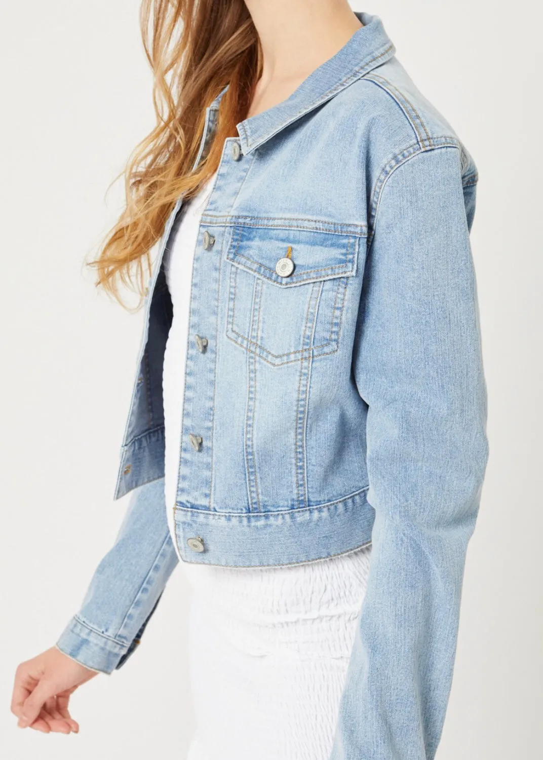 Curvy Denim Jacket - Size 3X
