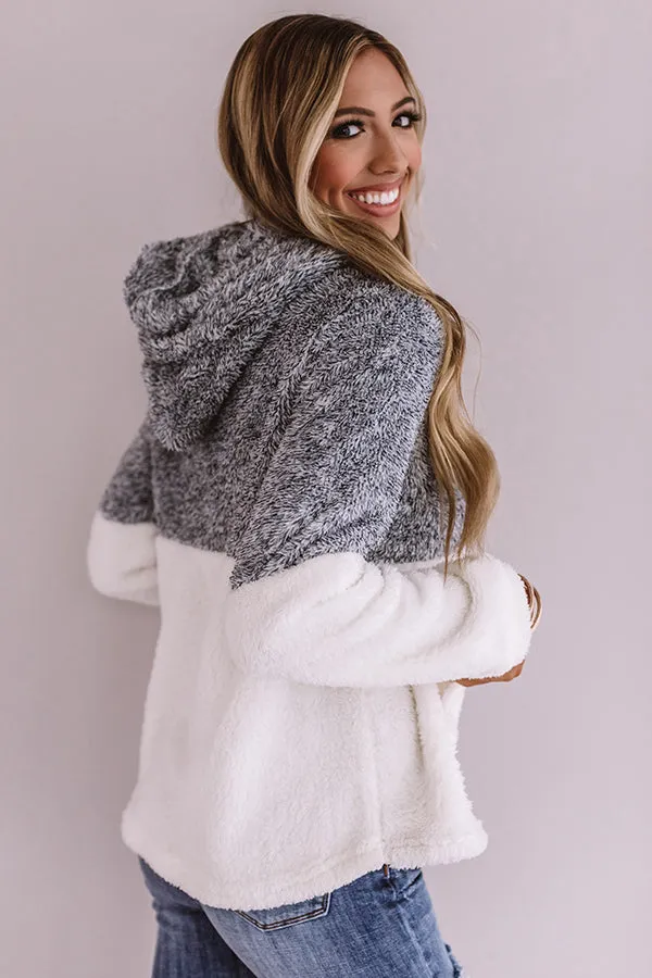 Cute And Cuddly Hoodie In Blue