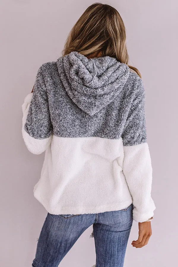 Cute And Cuddly Hoodie In Blue