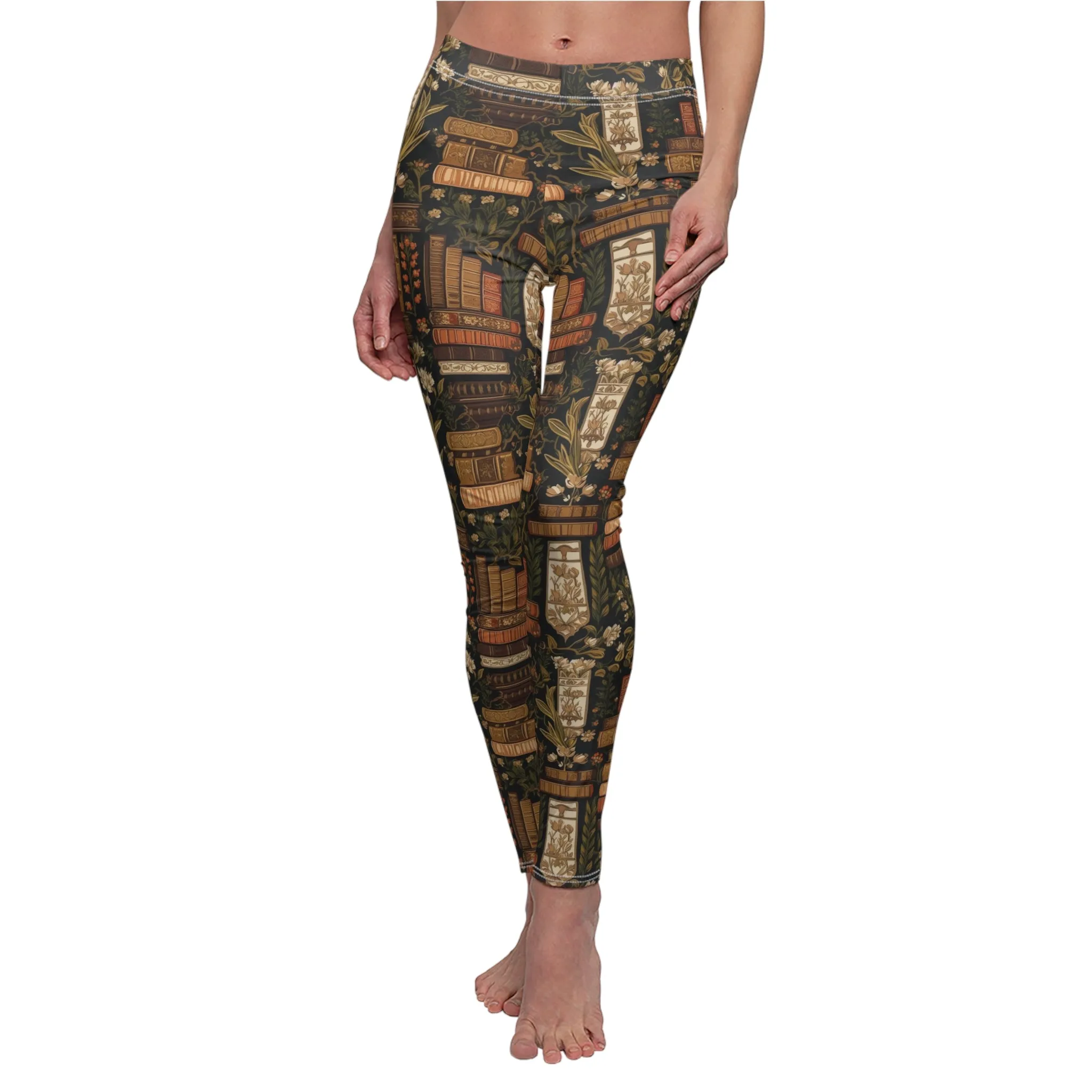 Dark Academia Floral Soft Touch Leggings