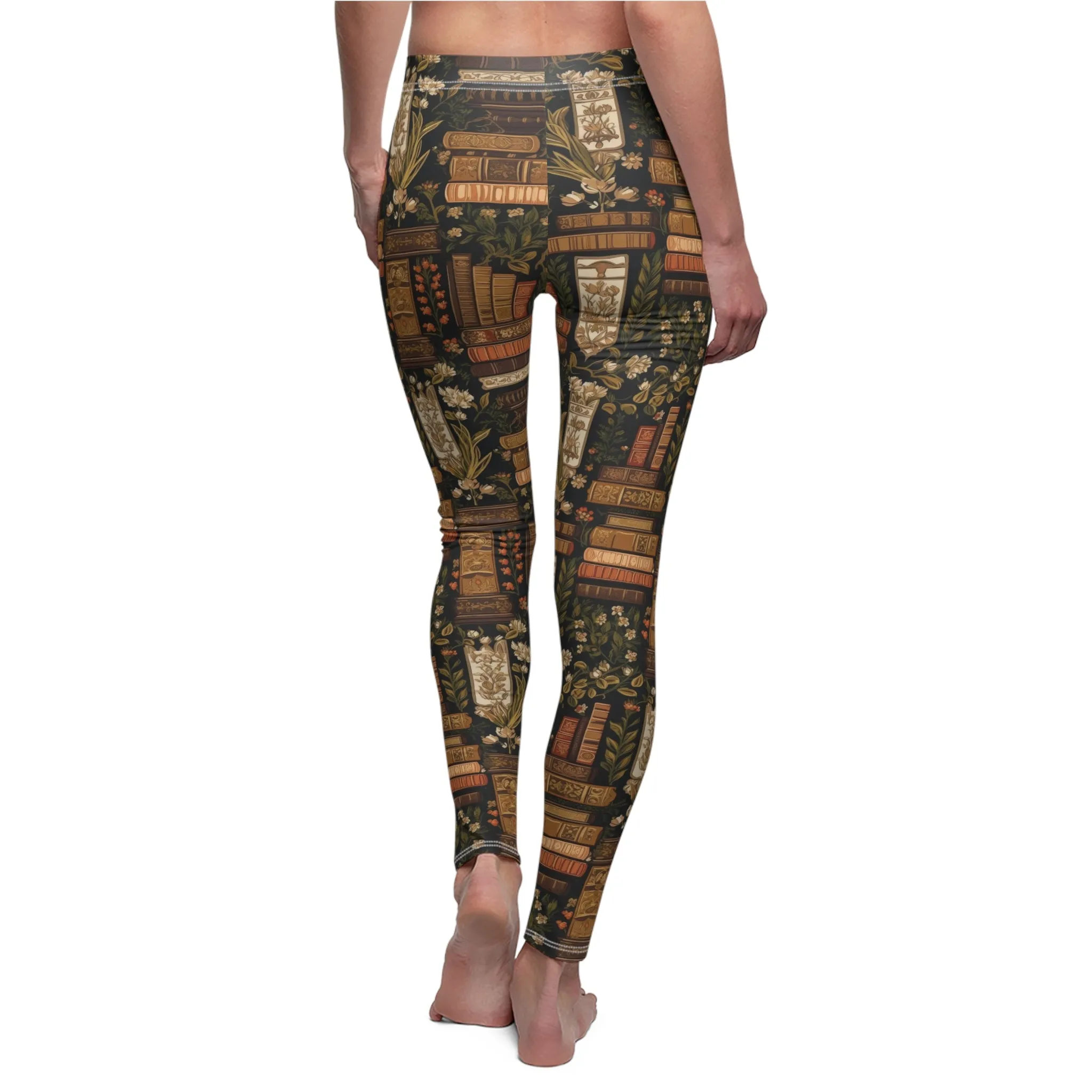 Dark Academia Floral Soft Touch Leggings