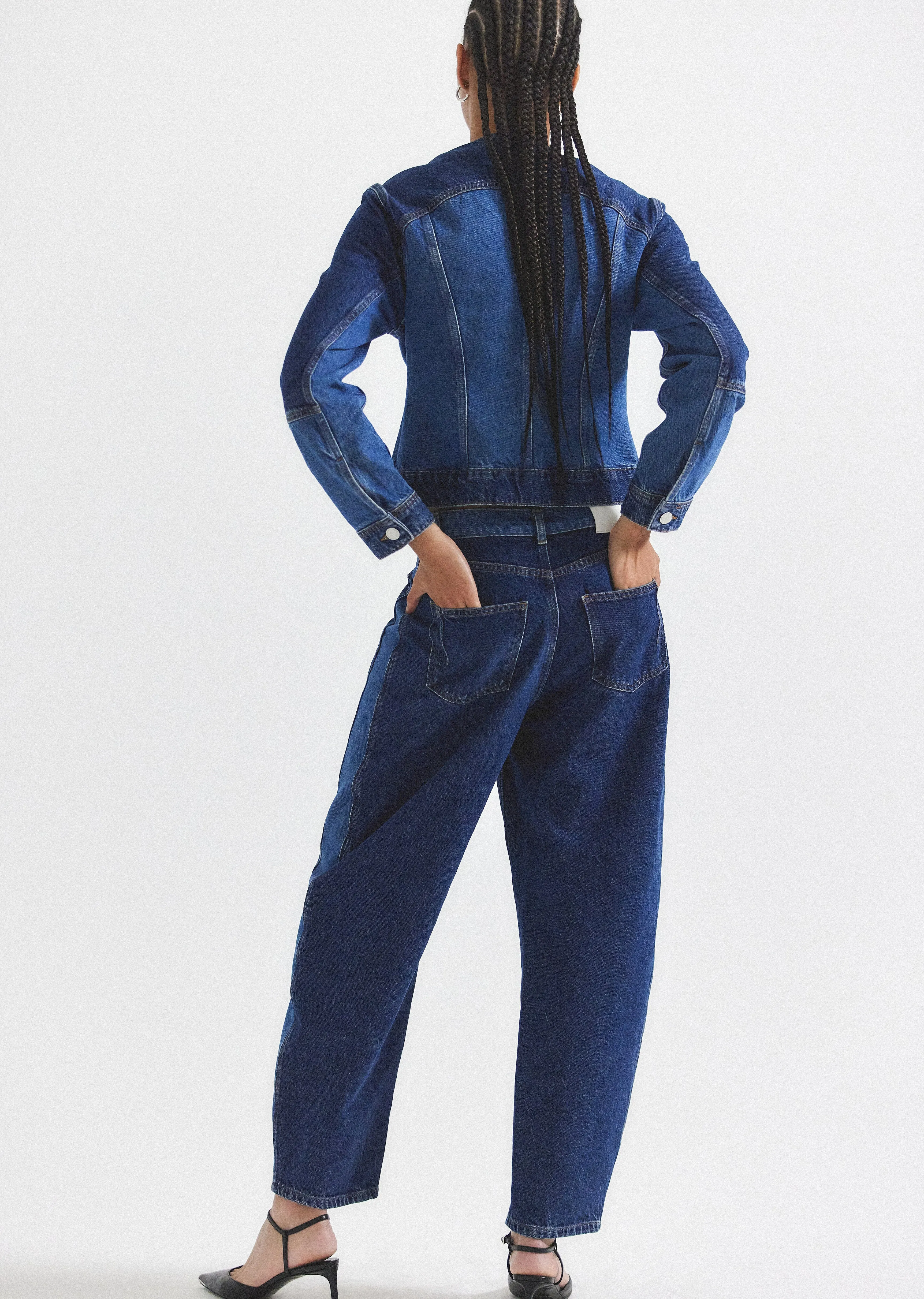 Denise Color Block Barrel Jean - Skyler Multi