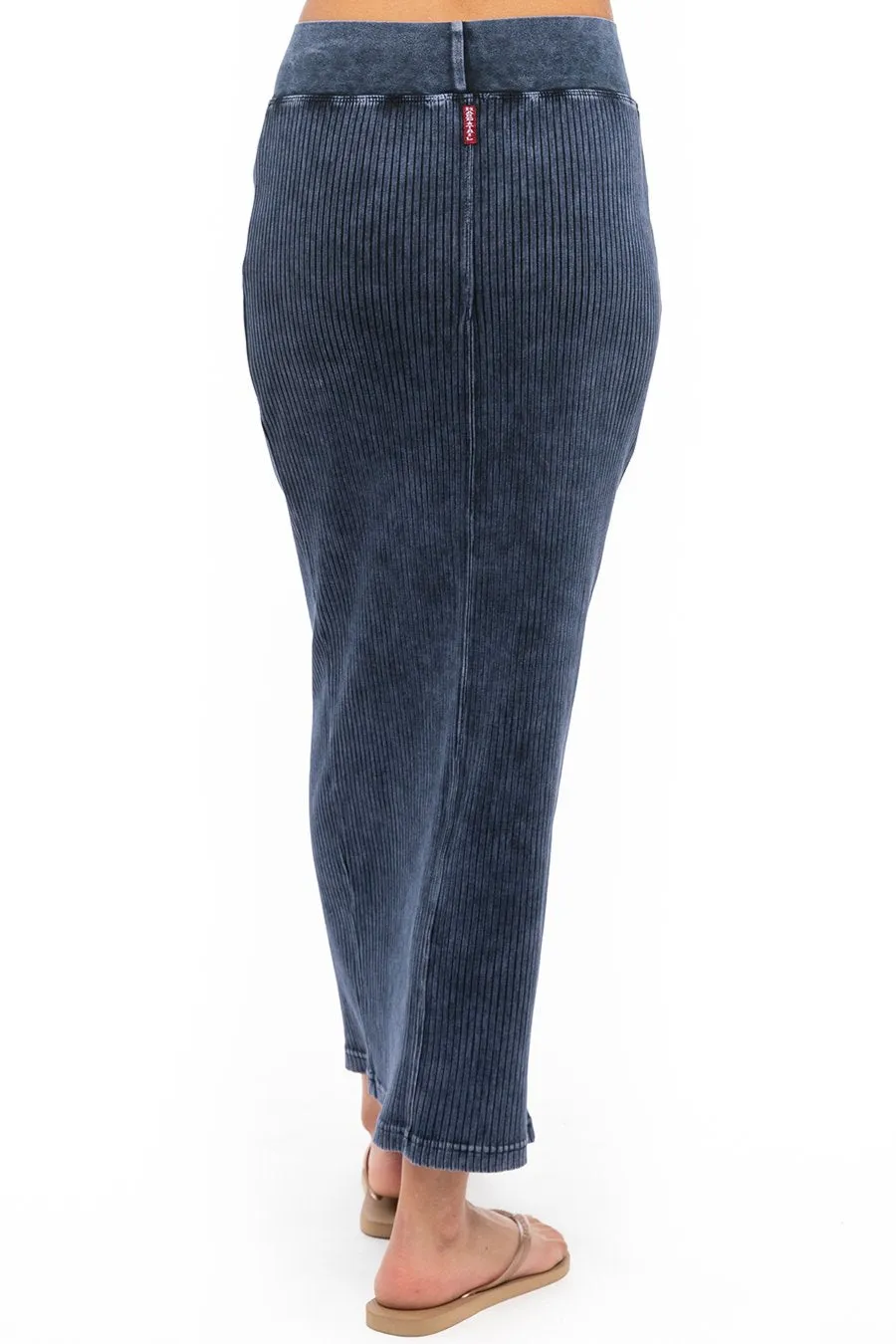 Easy Fit Ribbed Column Maxi Skirt