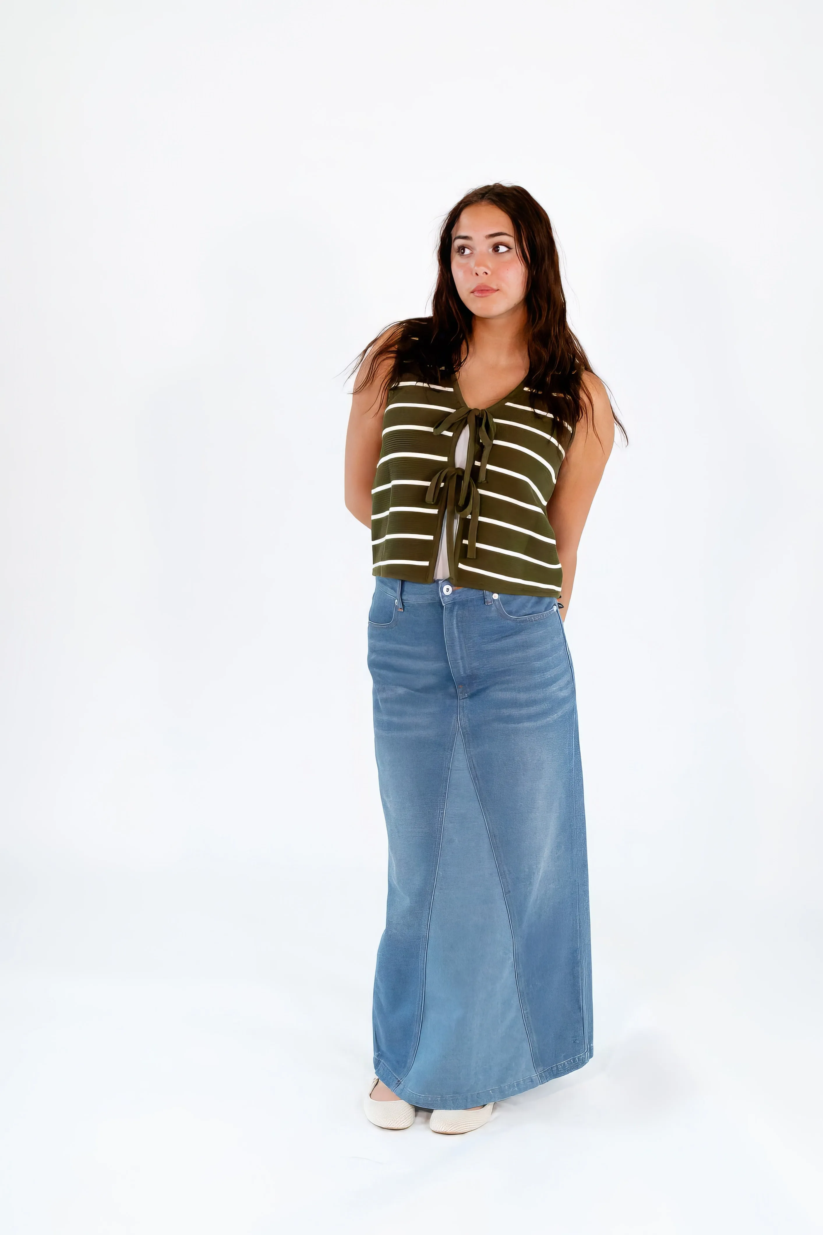 Giani Denim Maxi Skirt