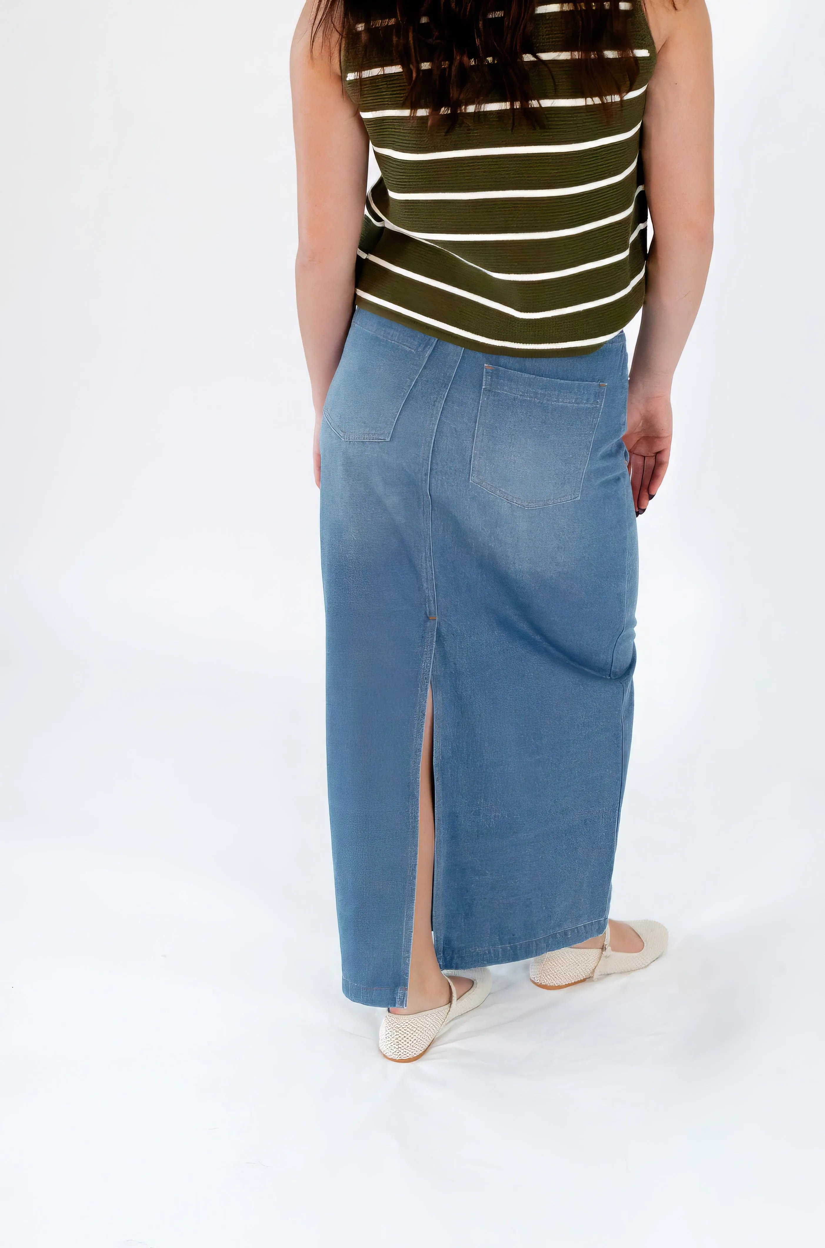 Giani Denim Maxi Skirt