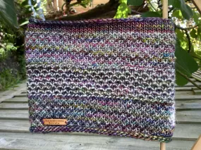 Hand knitted merino infinity scarf
