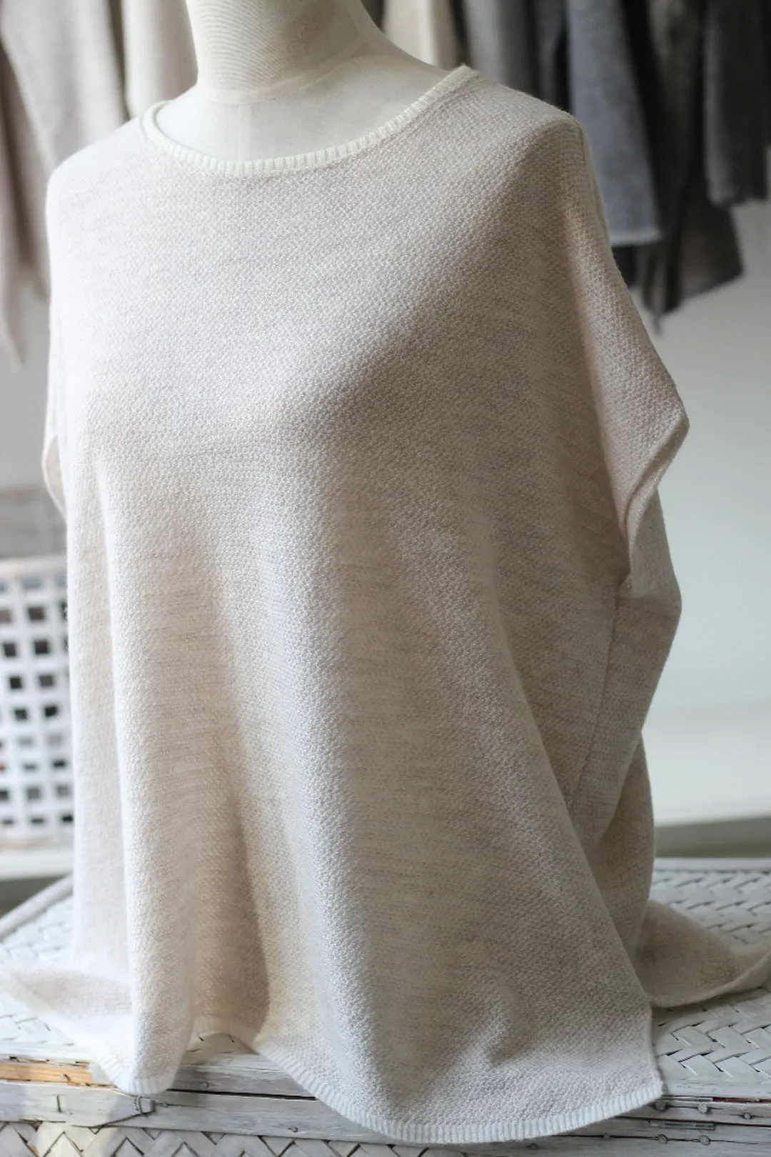 Knitworks Knitted Sweater Natural White Vest