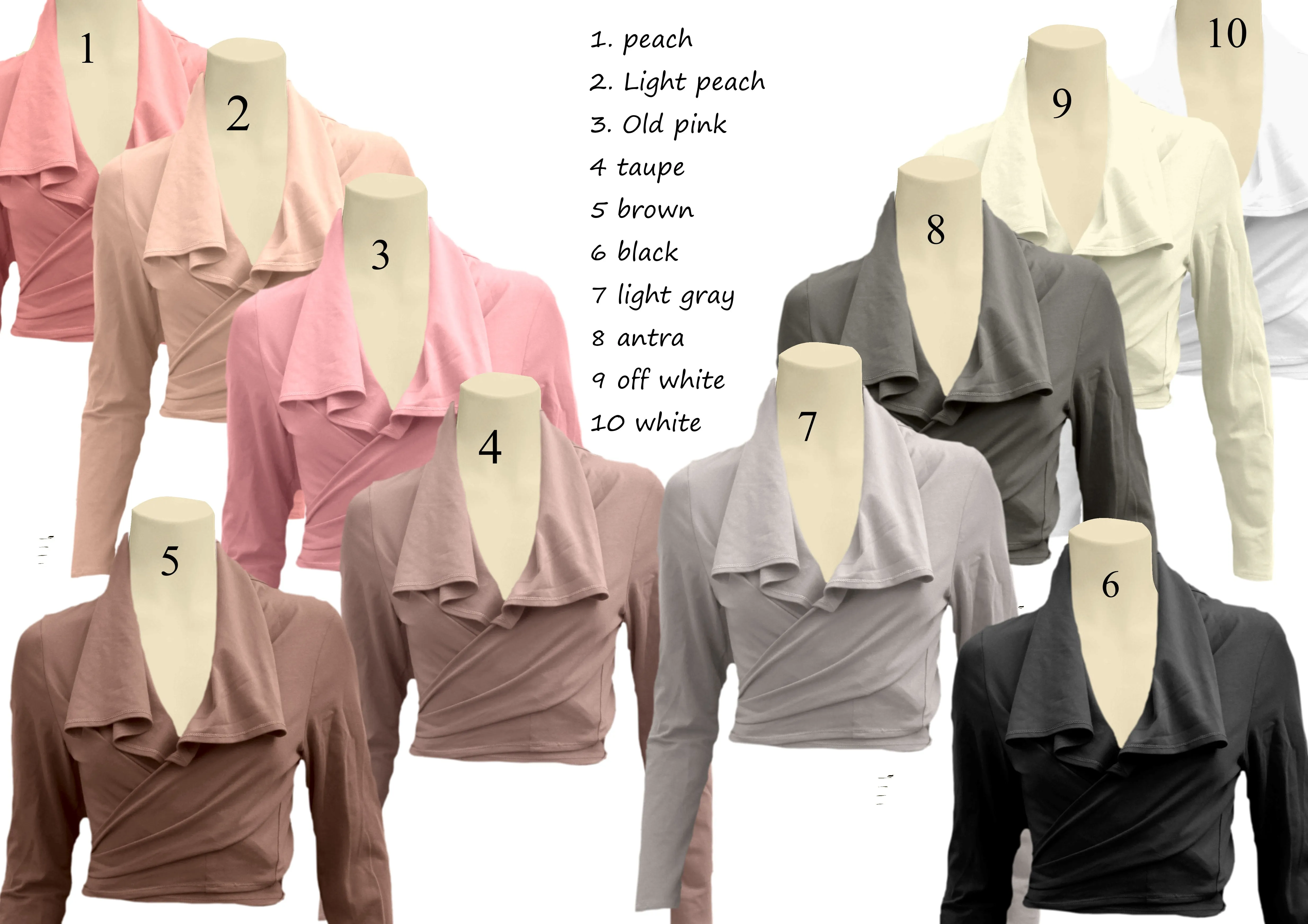 knoopvest  biologische katoen (B)/ organic cotton wrap cardigan