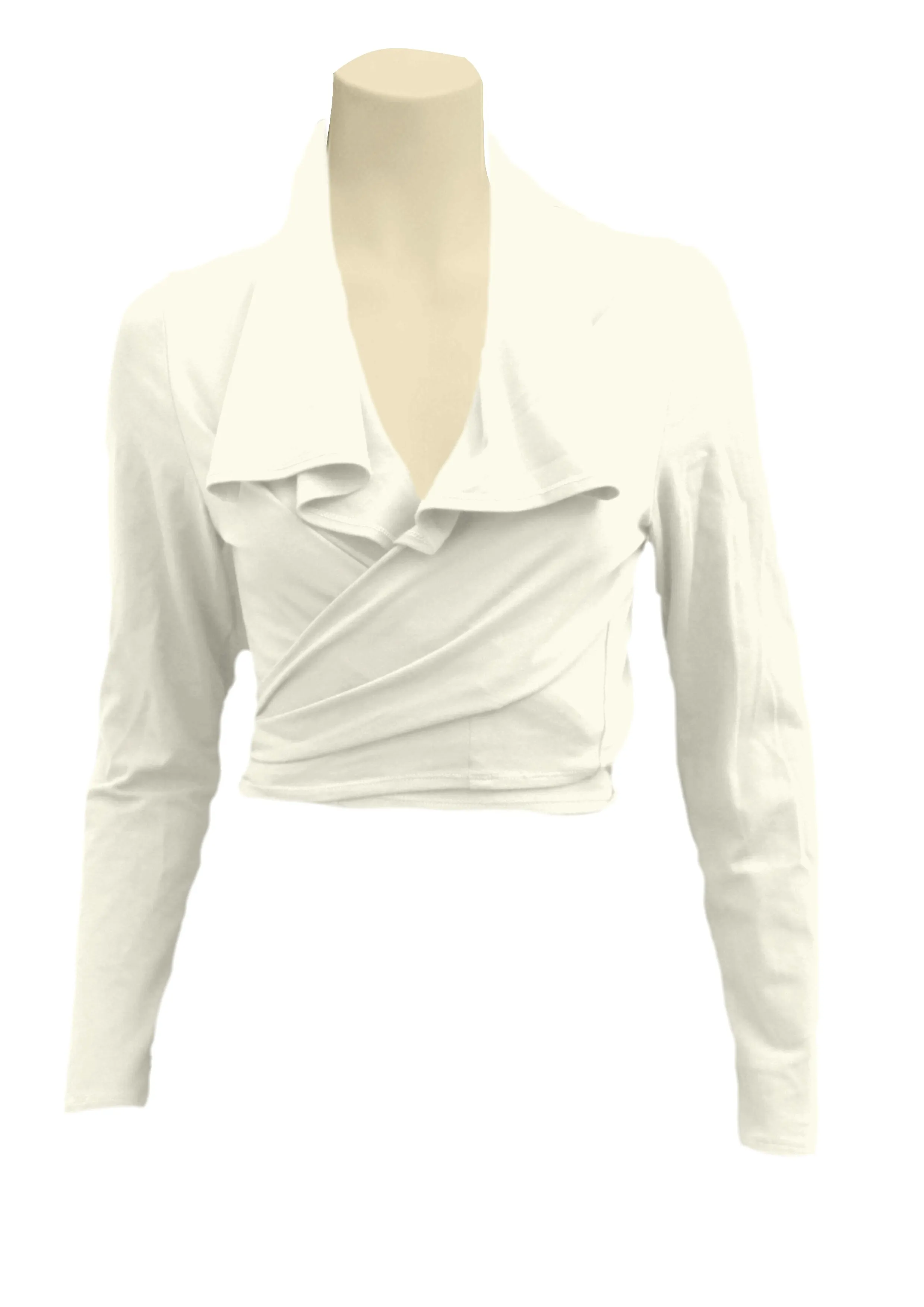 knoopvest  biologische katoen (B)/ organic cotton wrap cardigan