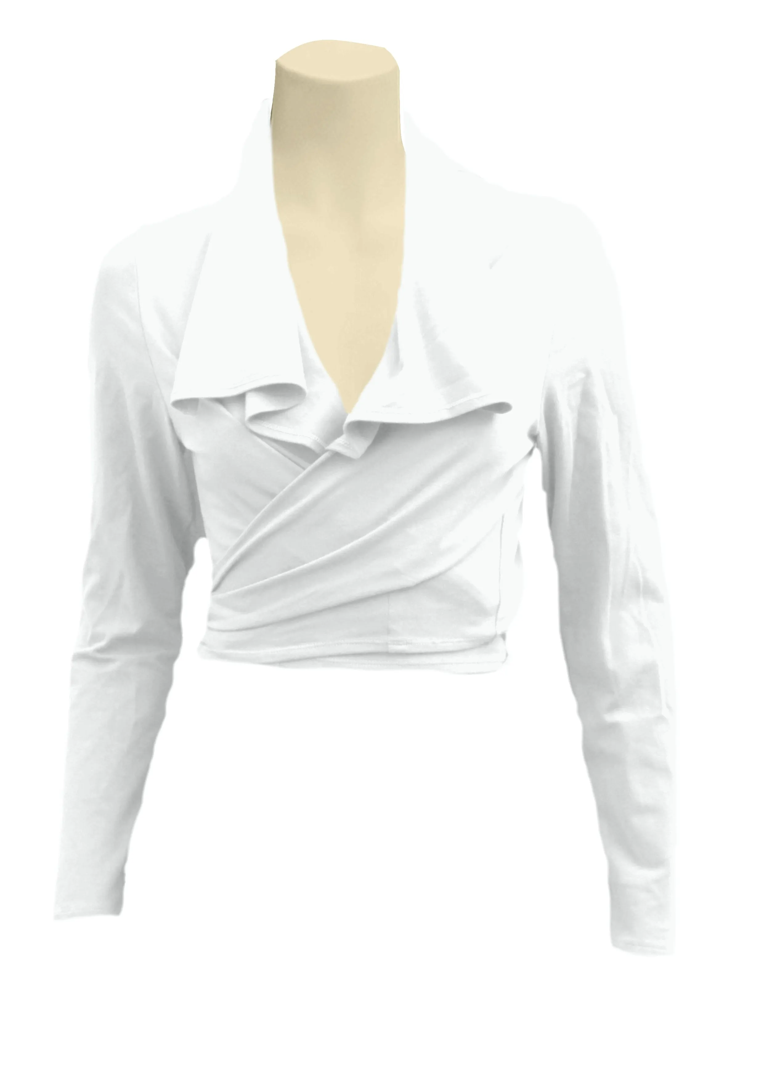knoopvest  biologische katoen (B)/ organic cotton wrap cardigan