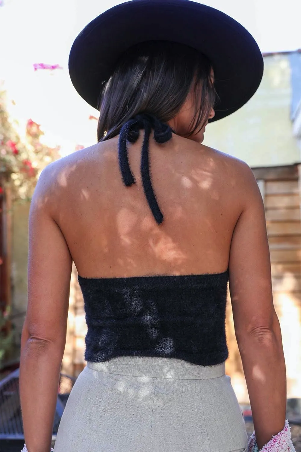 Lacy Halter Crop Top