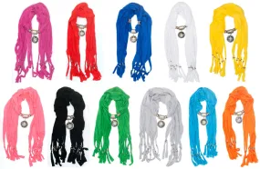 Ladies Studded Cross Pendants Fashion Scarf Wholesale