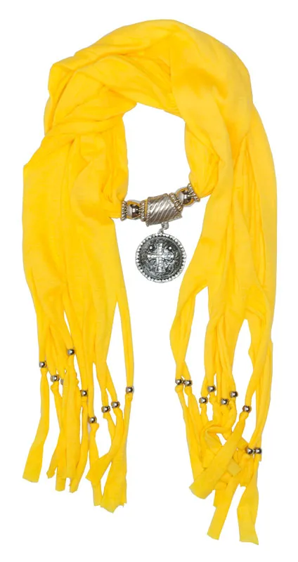 Ladies Studded Cross Pendants Fashion Scarf Wholesale