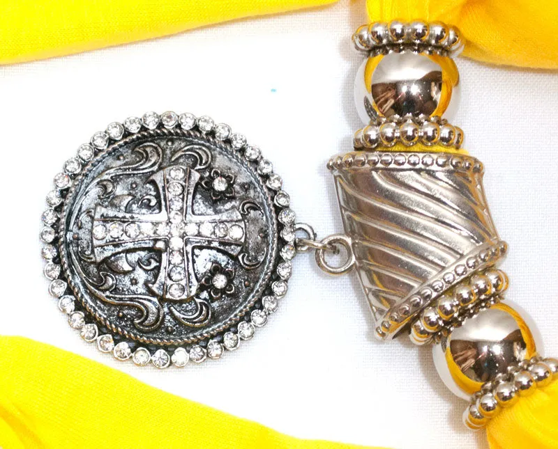 Ladies Studded Cross Pendants Fashion Scarf Wholesale