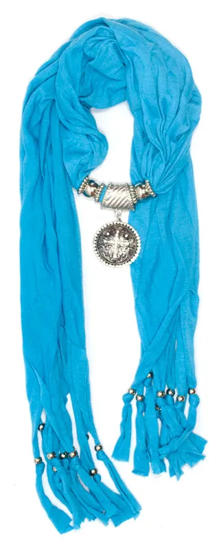 Ladies Studded Cross Pendants Fashion Scarf Wholesale