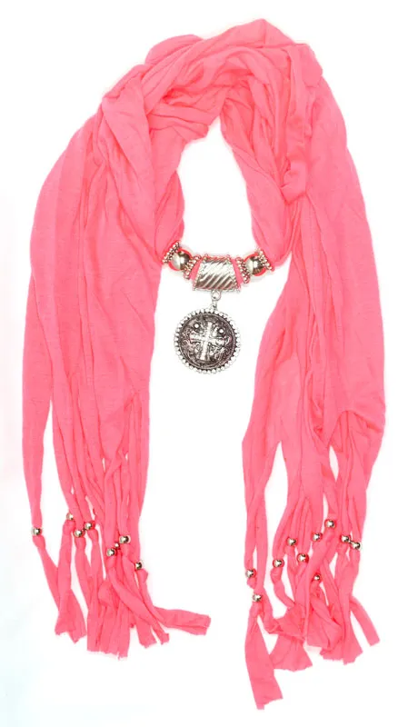 Ladies Studded Cross Pendants Fashion Scarf Wholesale