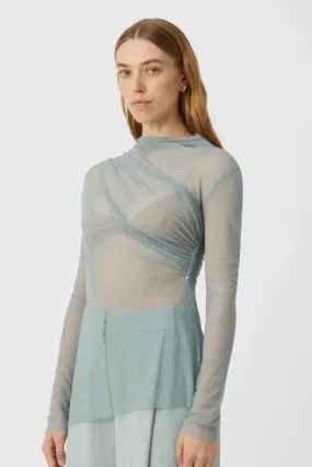 Lattice Top Seafoam