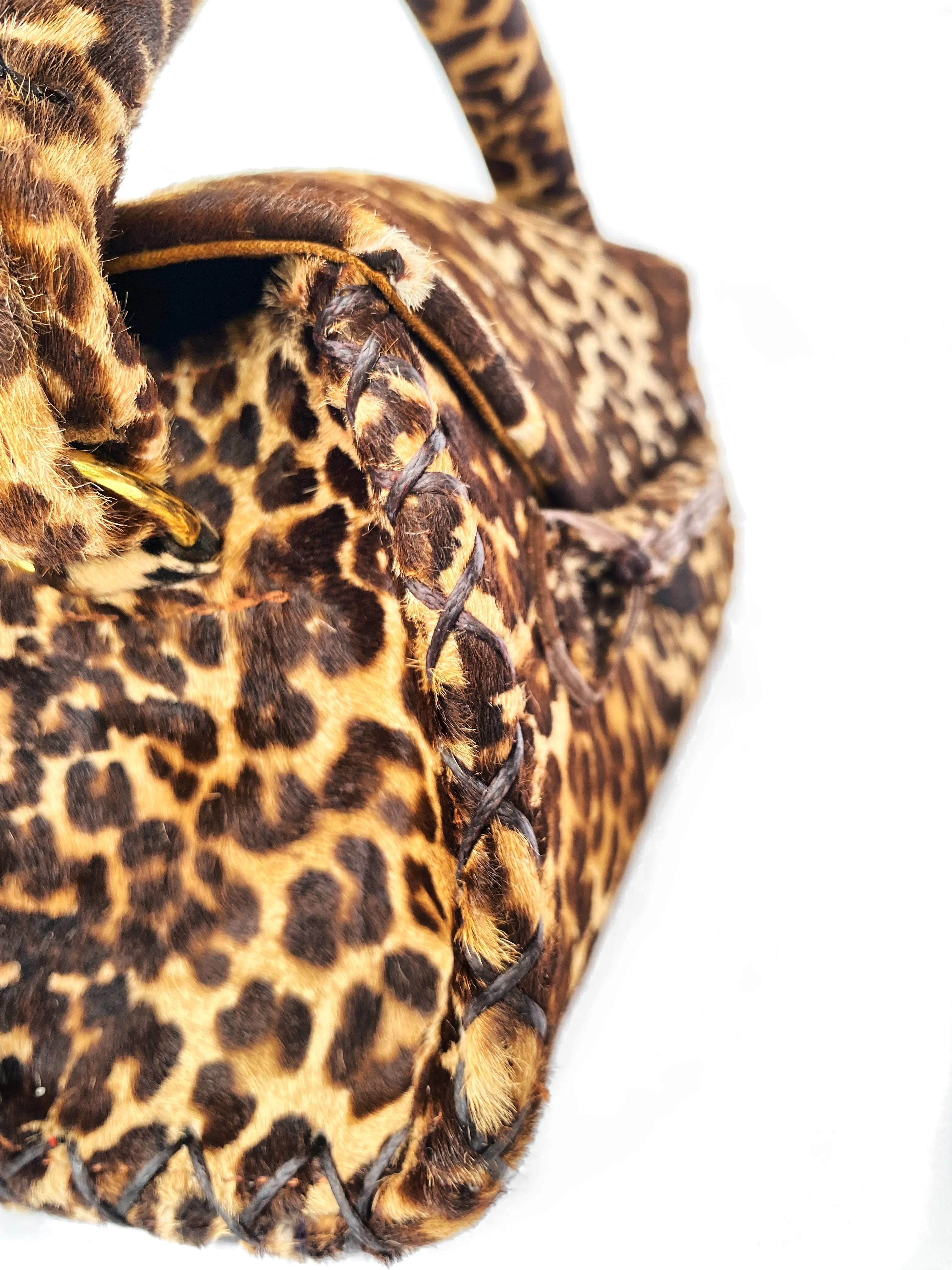 LEOPARD HIDESKIN ESE PLUS TOP HANDLE