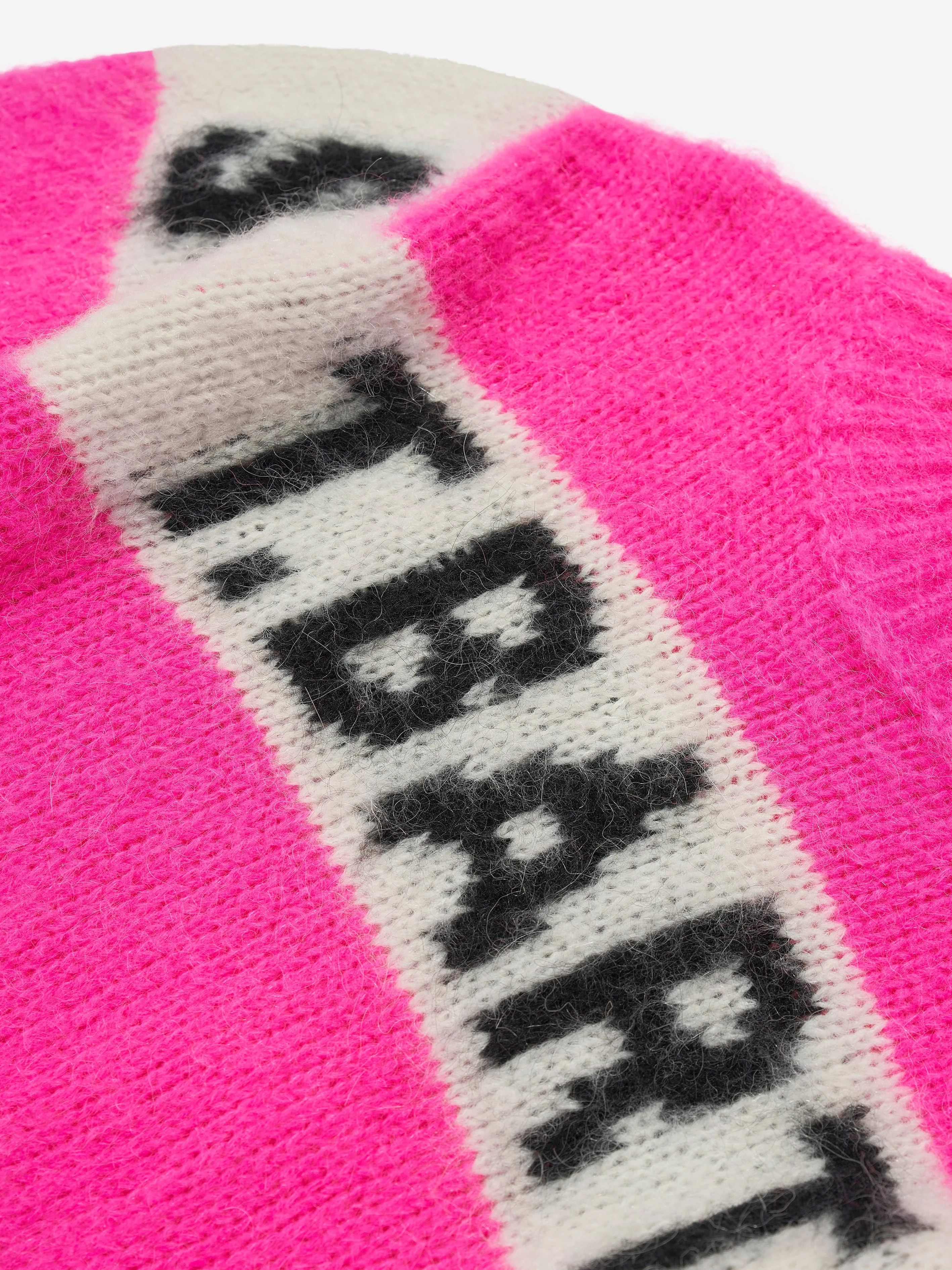 MC2 Saint Barth Girls Logo Stripe Jumper in Pink