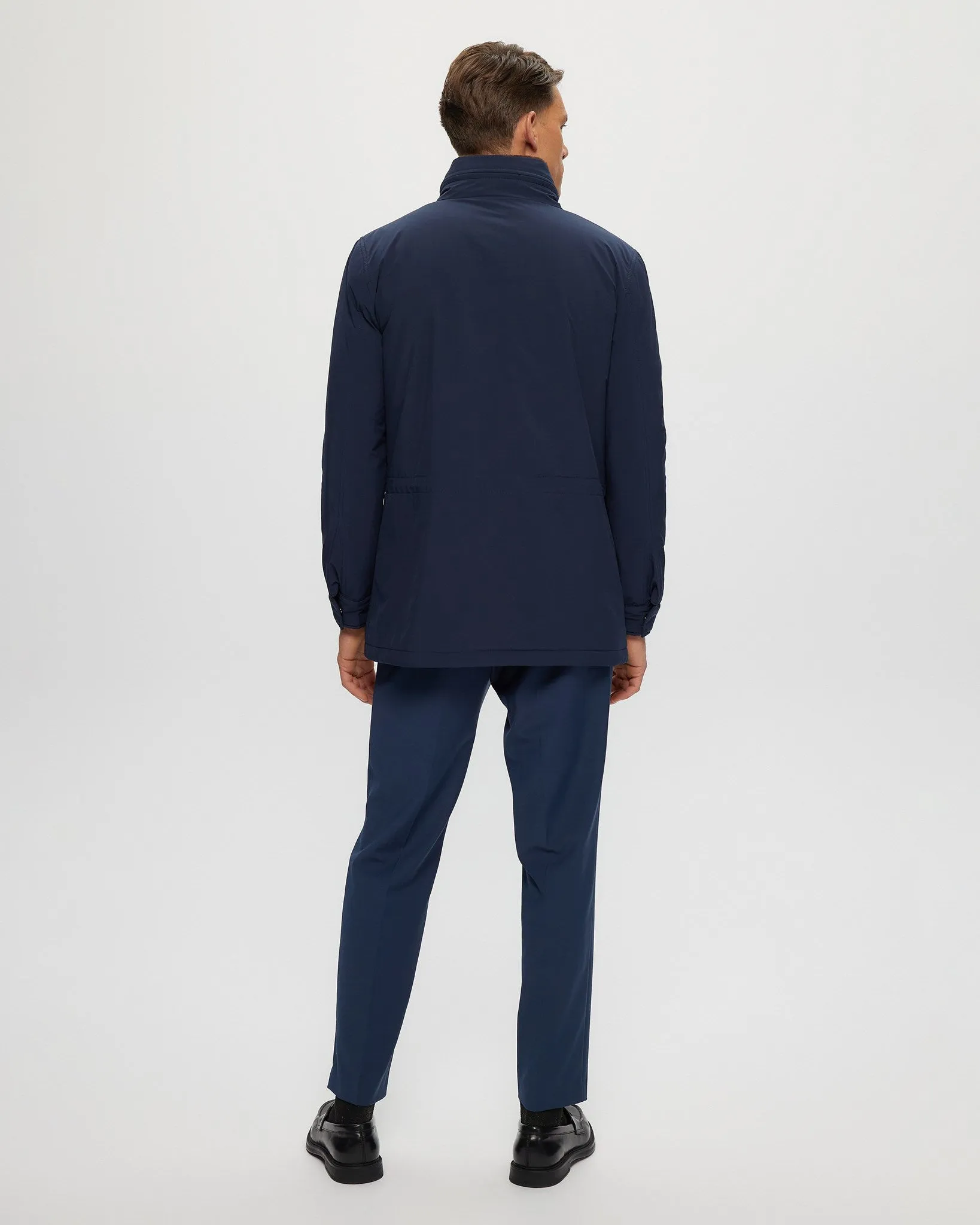 Men's Fabric Jacket with Select Shearling Lamb Lining