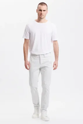 Regular-fit chino trousers in stretch cotton - Ice