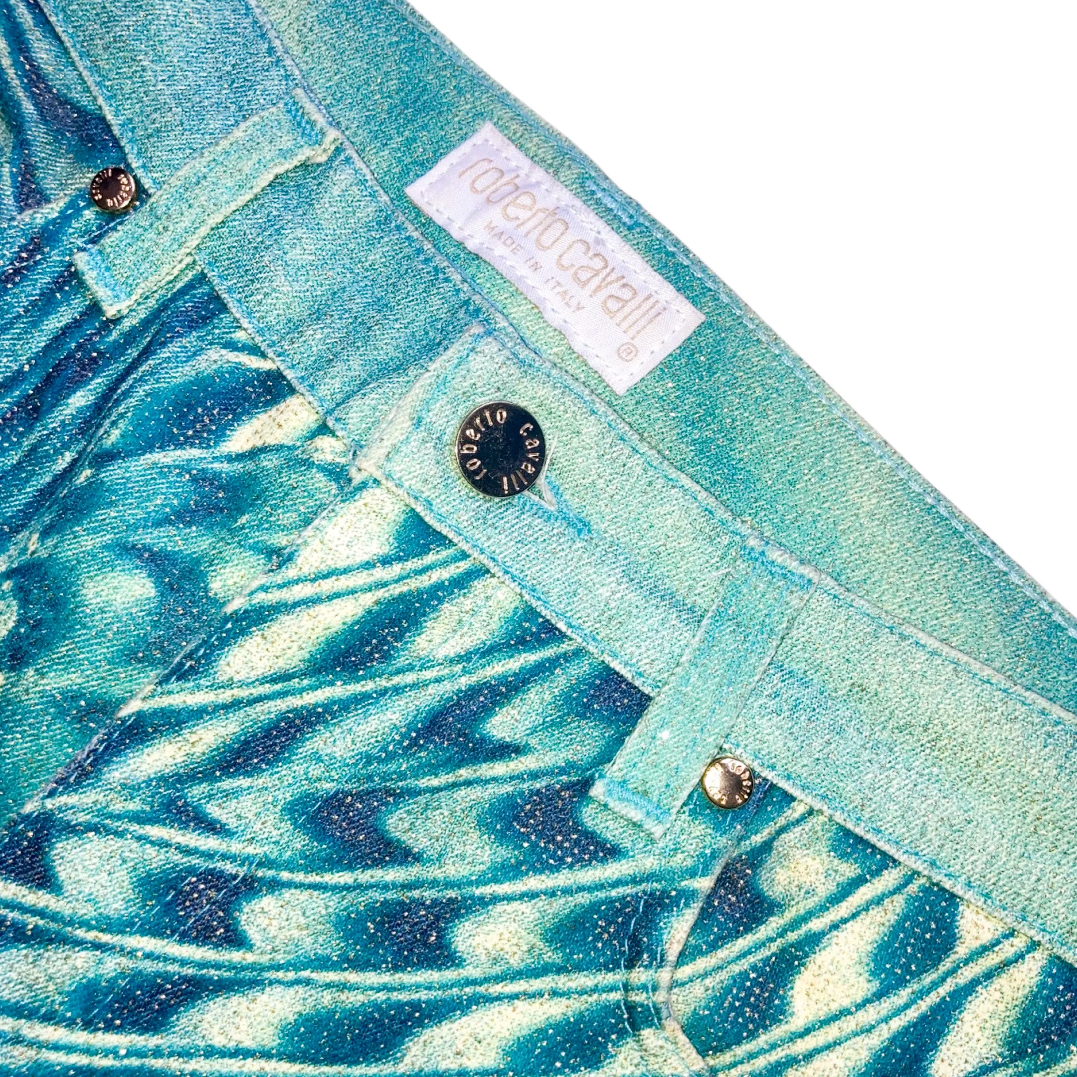 Roberto Cavalli S/S 2001 runway illusion pants
