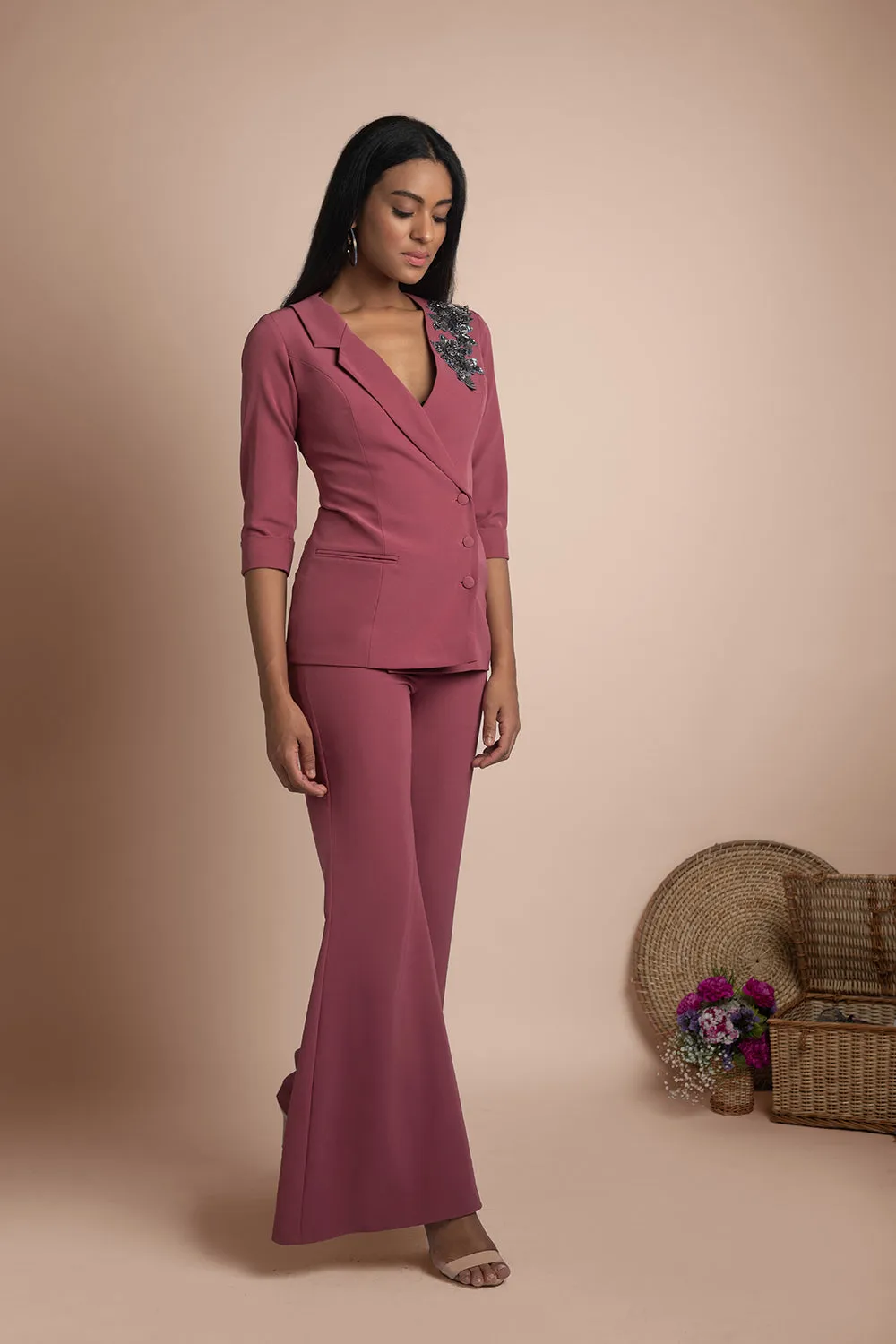 Rose Pink Pant Suit