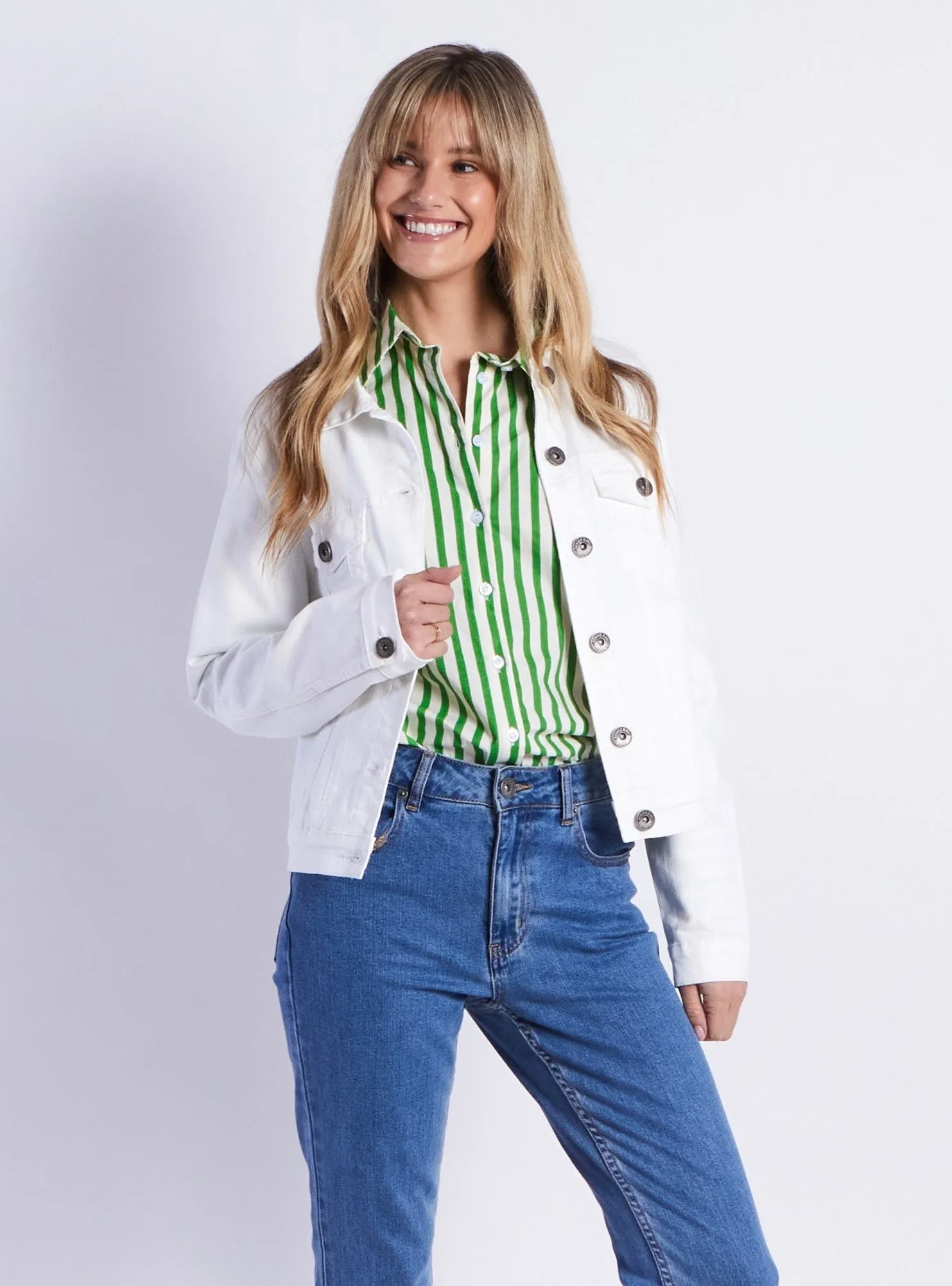 Rylan Denim Jacket - White