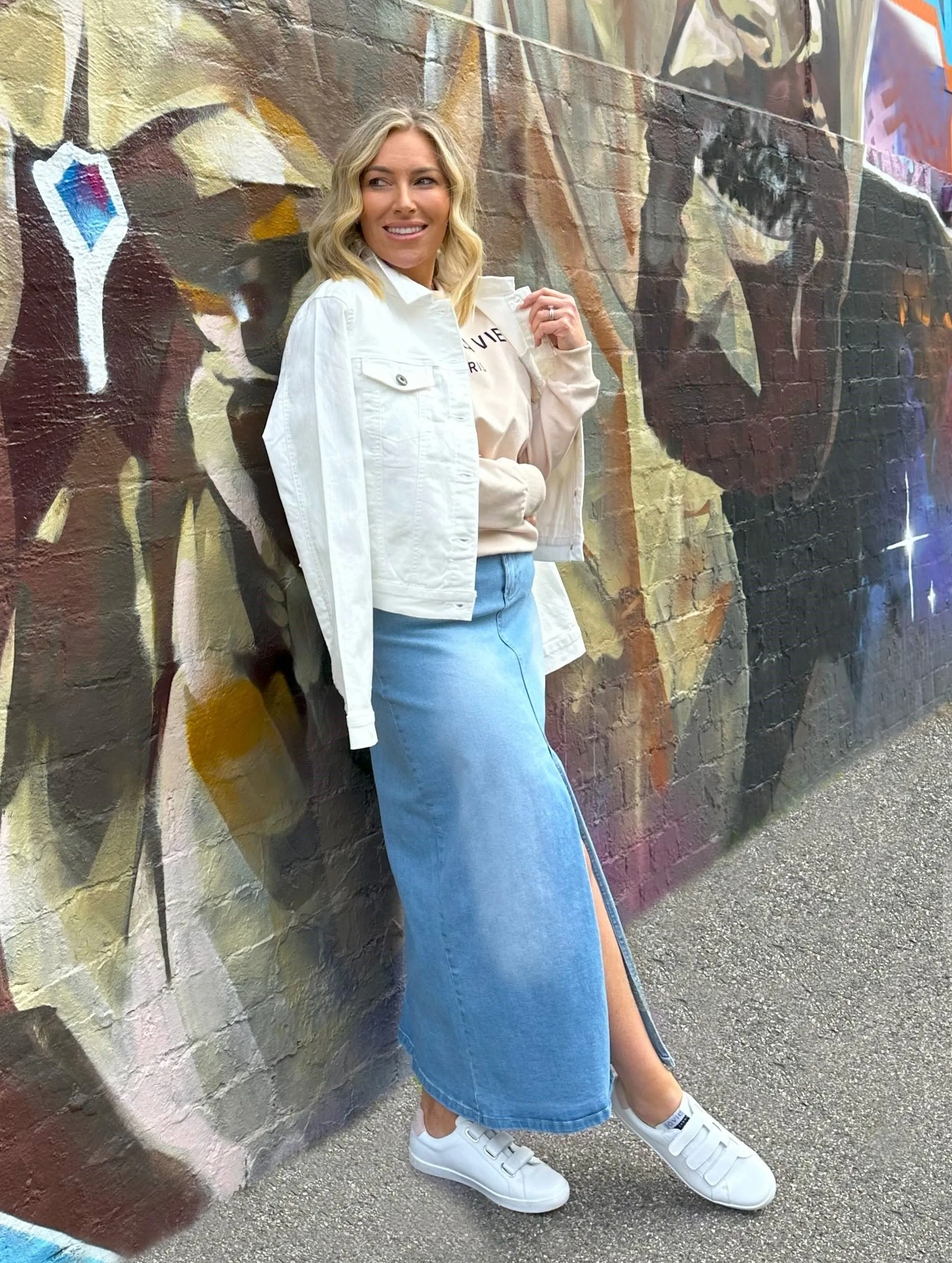 Rylan Denim Jacket - White