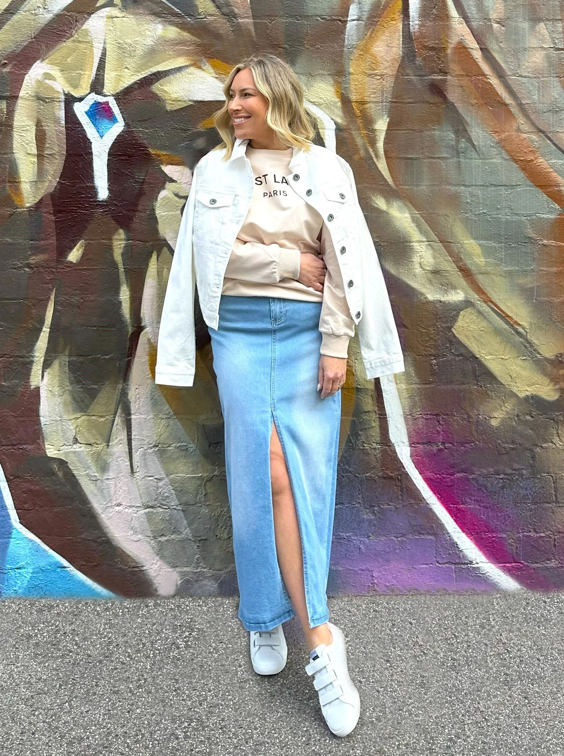 Rylan Denim Jacket - White